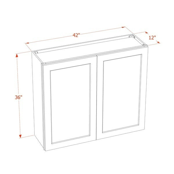 Quik Cabinets W4236 Tallis Swan White - Dimensions