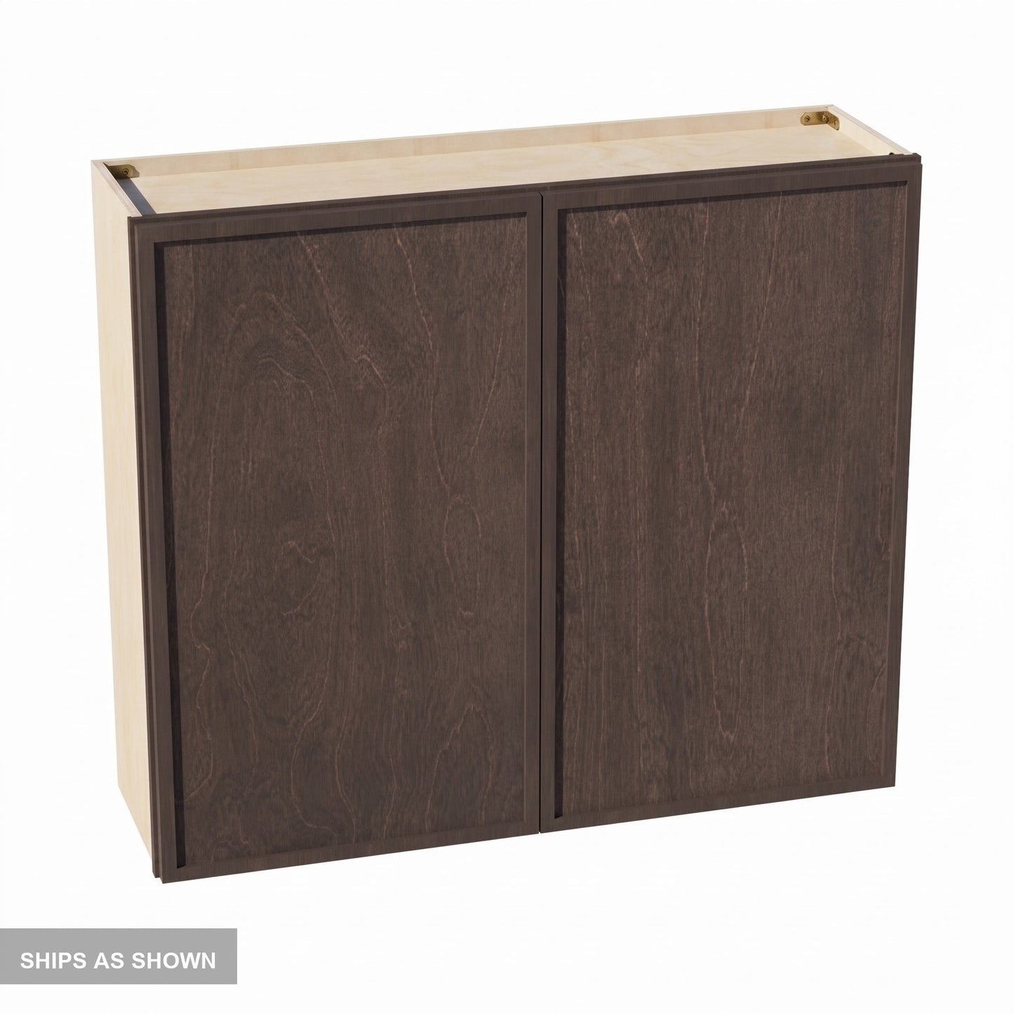 Slim Shaker Wall Cabinet 42" (W4236) · Slim - Mocha - Flat Pack