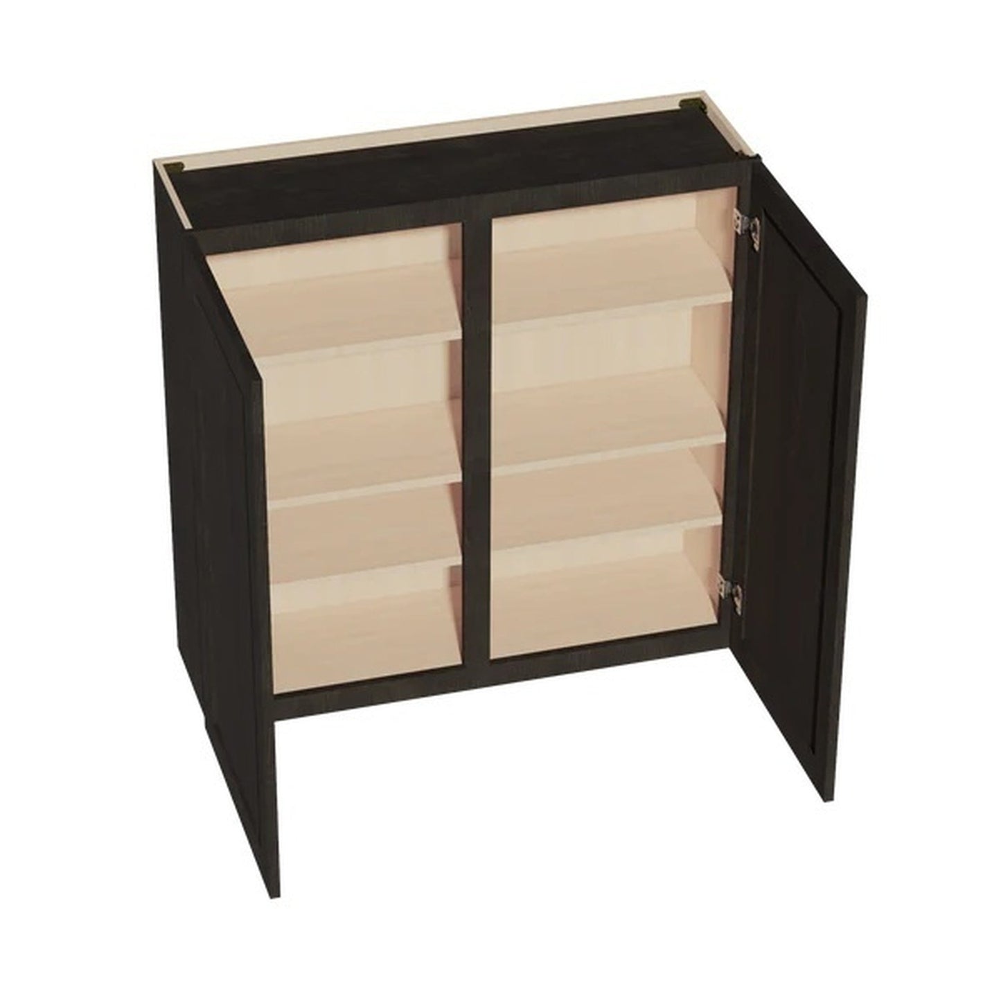 Shaker Wall Cabinet 42" (W4242) · Ardelle - Charcoal - Interior
