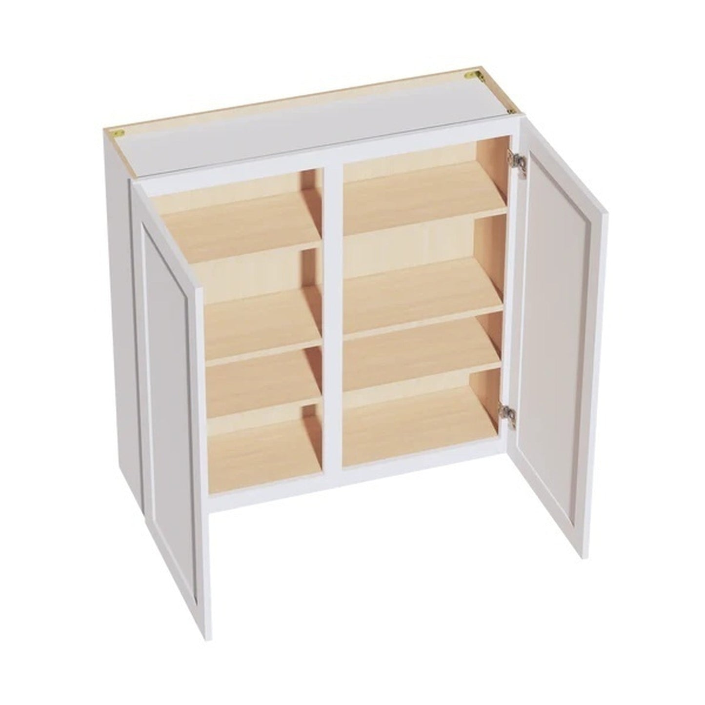 Shaker Wall Cabinet 42" (W4242) · Ardelle - White - Interior
