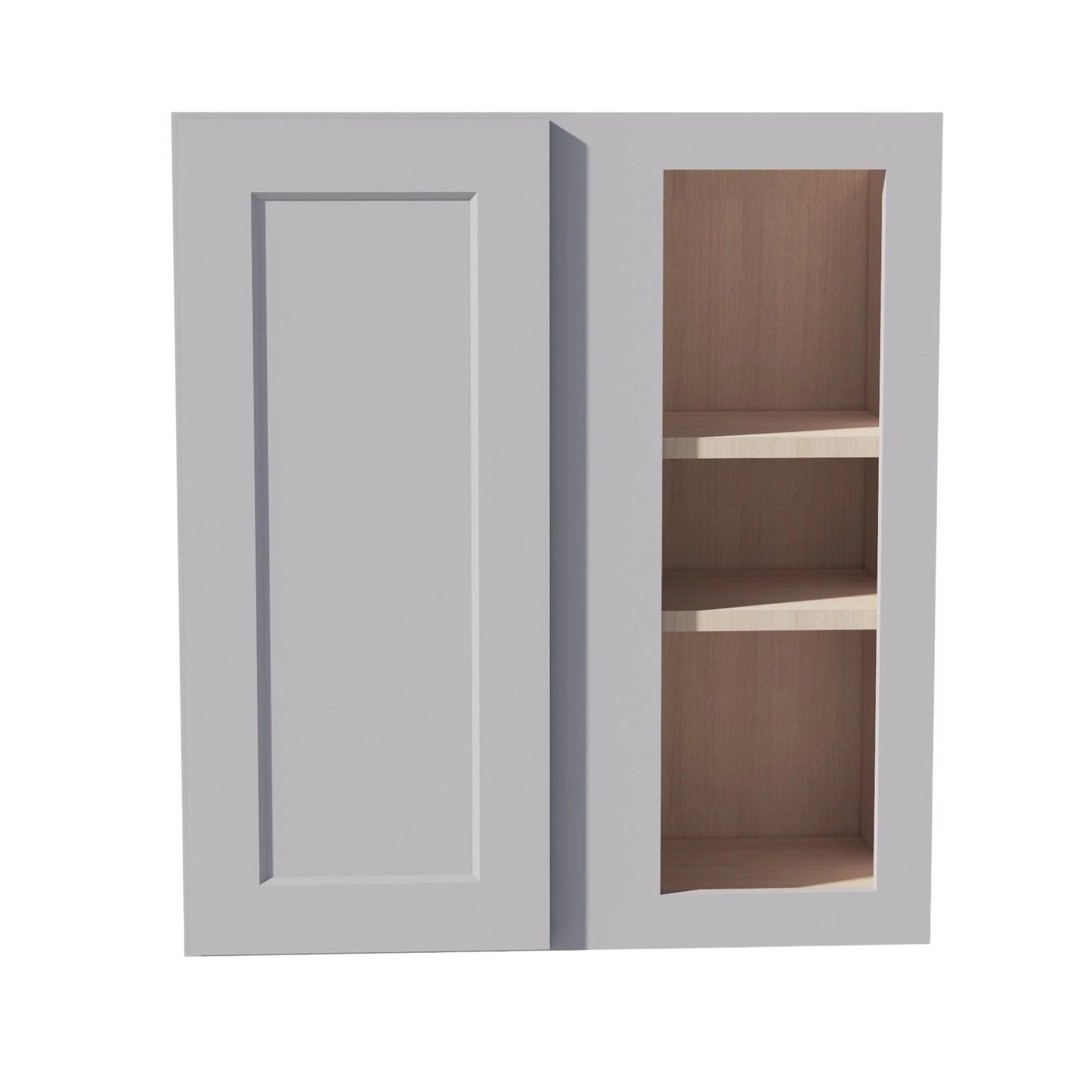 Shaker Corner Wall Cabinet 27" (WBC2730) · Ardelle - Ash - Hero