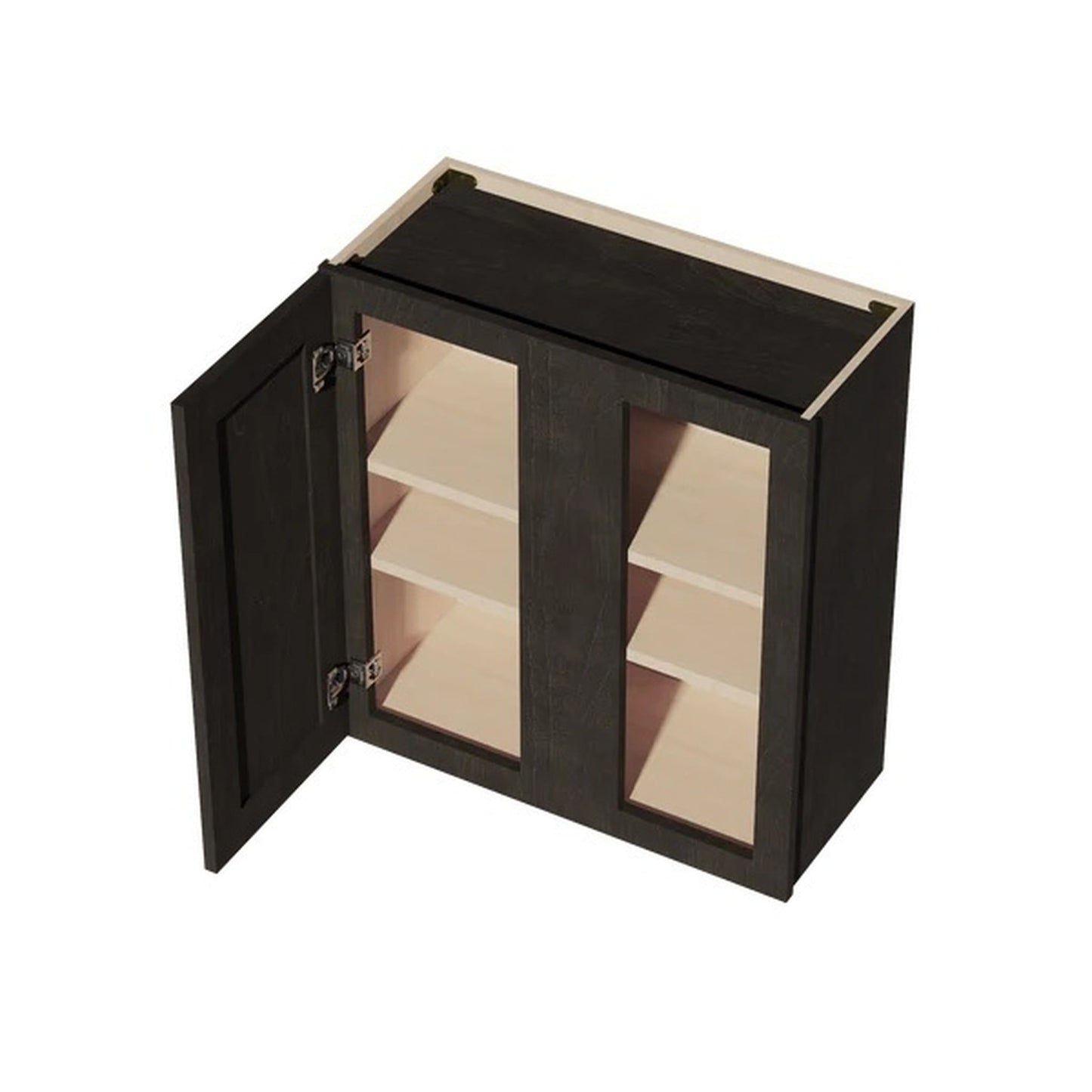 Shaker Corner Wall Cabinet 27" (WBC2730) · Ardelle - Charcoal - Interior