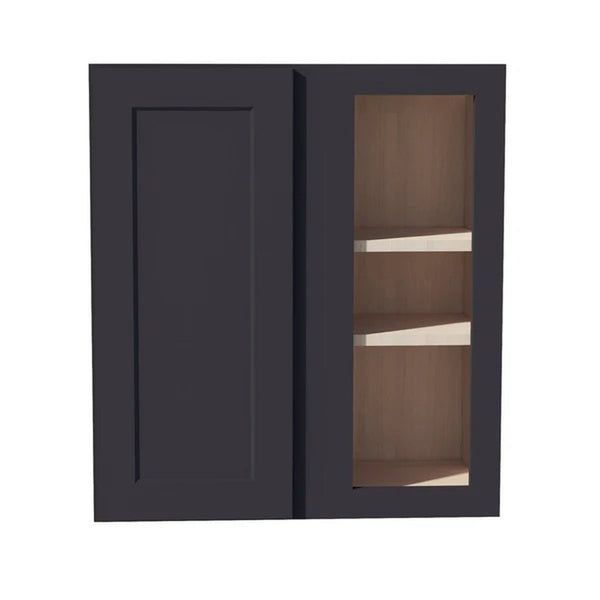 Shaker Corner Wall Cabinet 27" (WBC2730) · Ardelle - Ebony - Hero