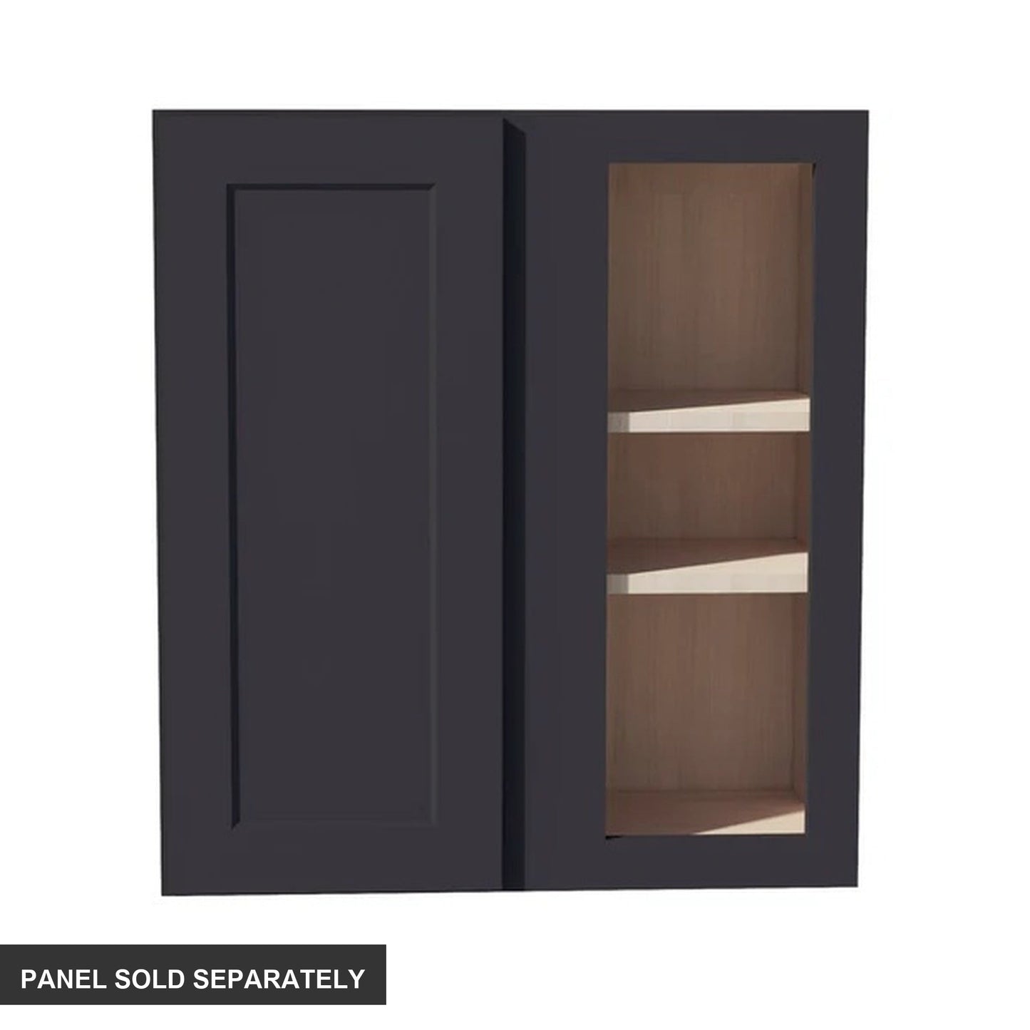 Shaker Corner Wall Cabinet 27" (WBC2730) · Ardelle - Ebony - Product