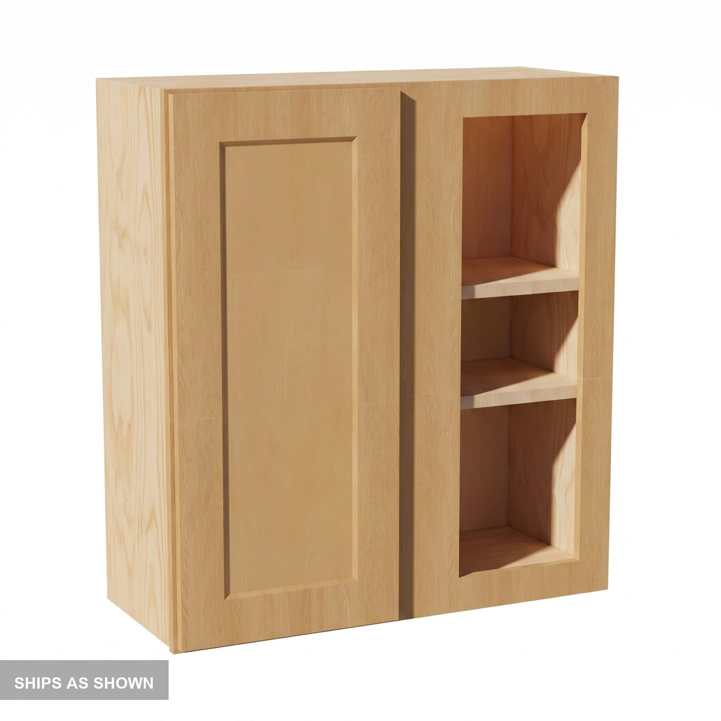 Shaker Corner Wall Cabinet 27" (WBC2730) · Ardelle - Timber - Flat Pack