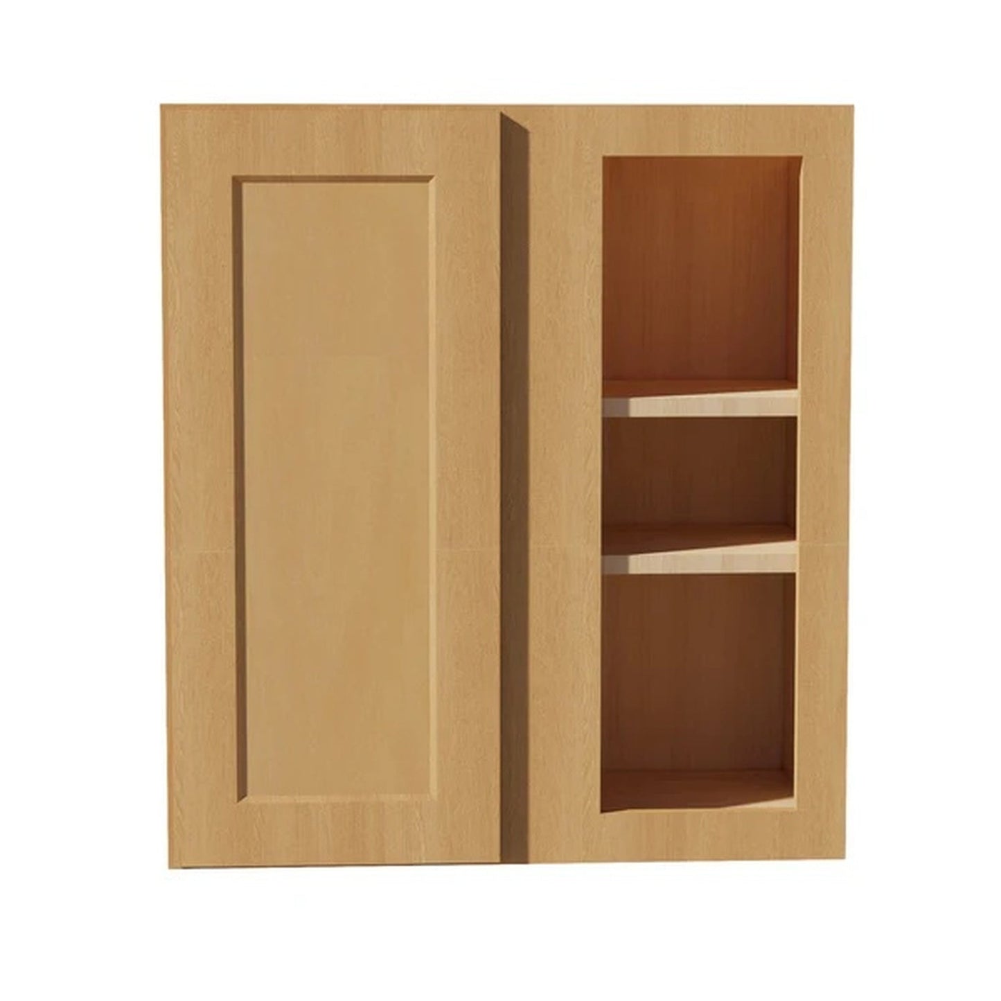 Shaker Corner Wall Cabinet 27" (WBC2730) · Ardelle - Timber - Hero
