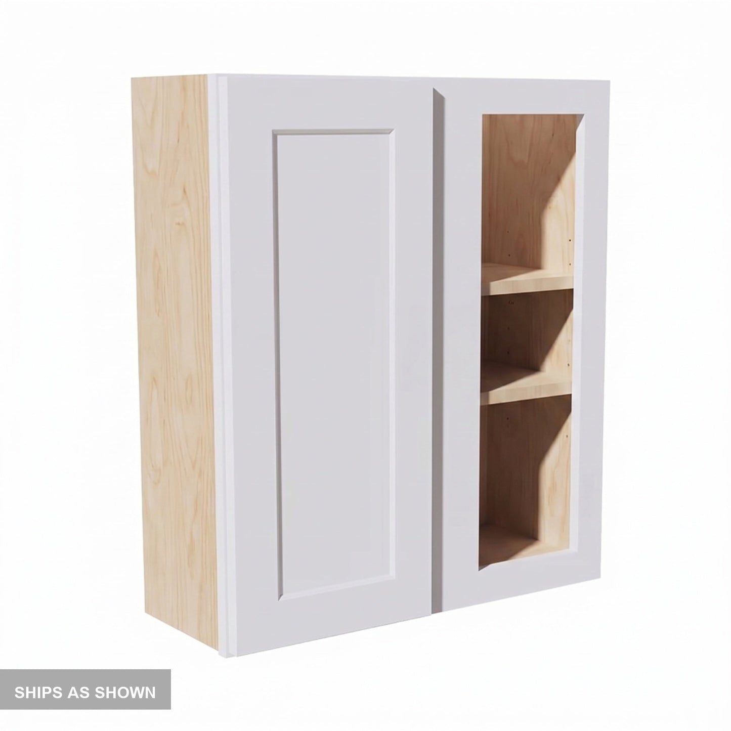 Shaker Corner Wall Cabinet 27" (WBC2730) · Ardelle - White - Flat Pack