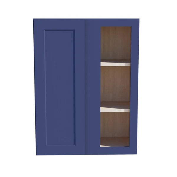 Shaker Corner Wall Cabinet 27" (WBC2736) · Ardelle - Blue - Hero