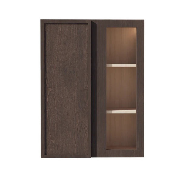Slim Shaker Corner Wall Cabinet 27" (WBC2736) · Slim - Mocha - Hero