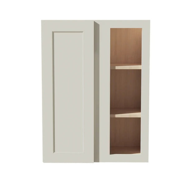 Shaker Corner Wall Cabinet 27" (WBC2736) · Tallis - Swan White - Hero