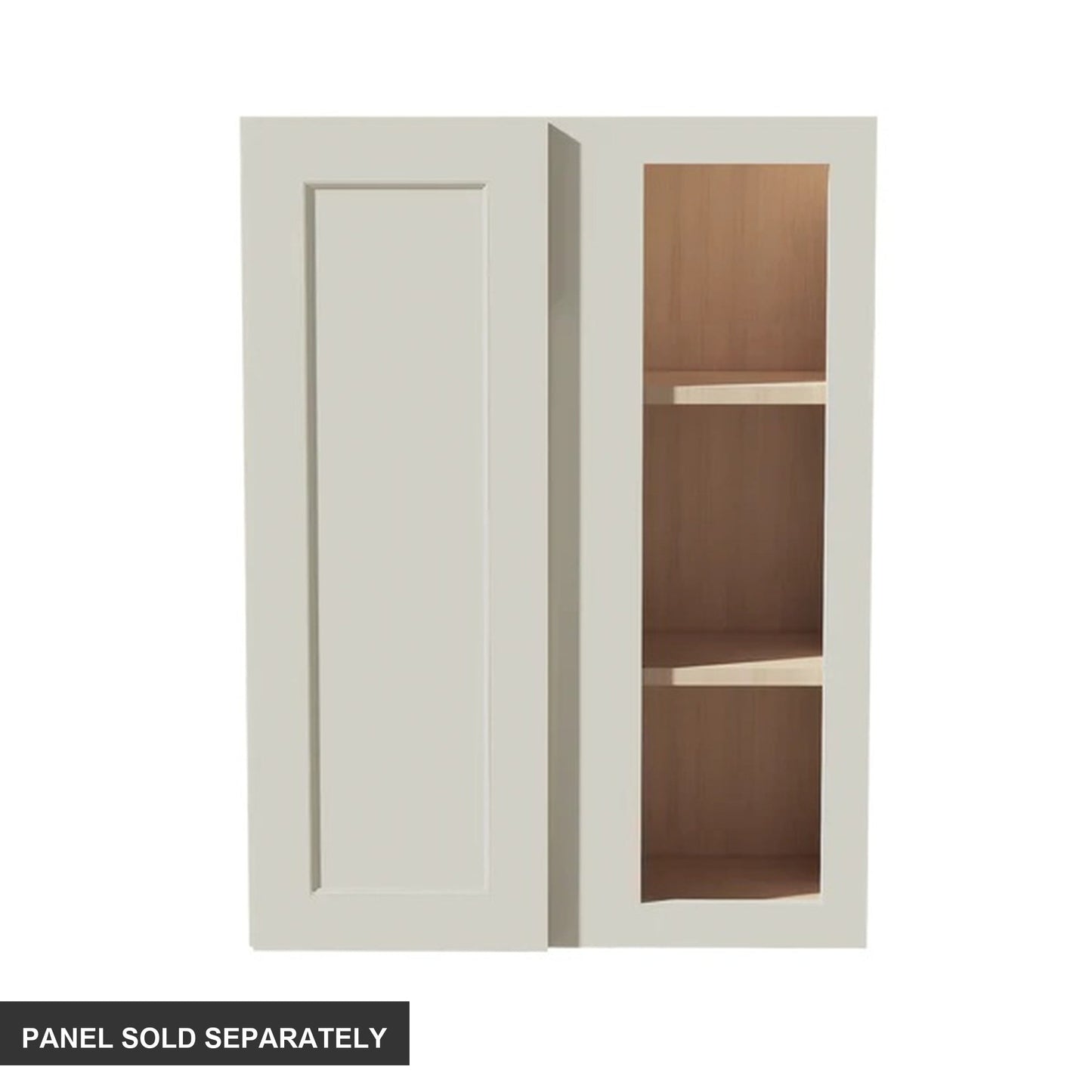 Shaker Corner Wall Cabinet 27" (WBC2736) · Tallis - Swan White - Product