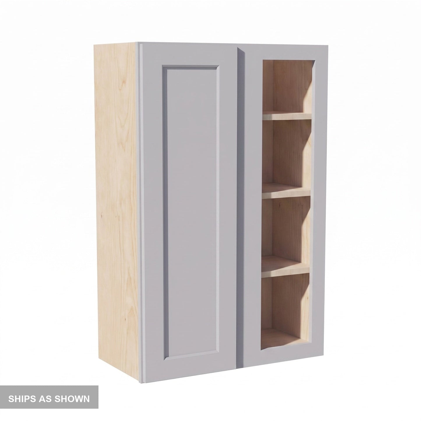 Shaker Corner Wall Cabinet 27" (WBC2742) · Ardelle - Ash - Flat Pack