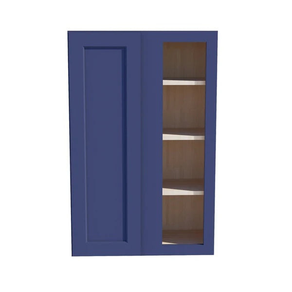 Shaker Corner Wall Cabinet 27" (WBC2742) · Ardelle - Blue - Hero
