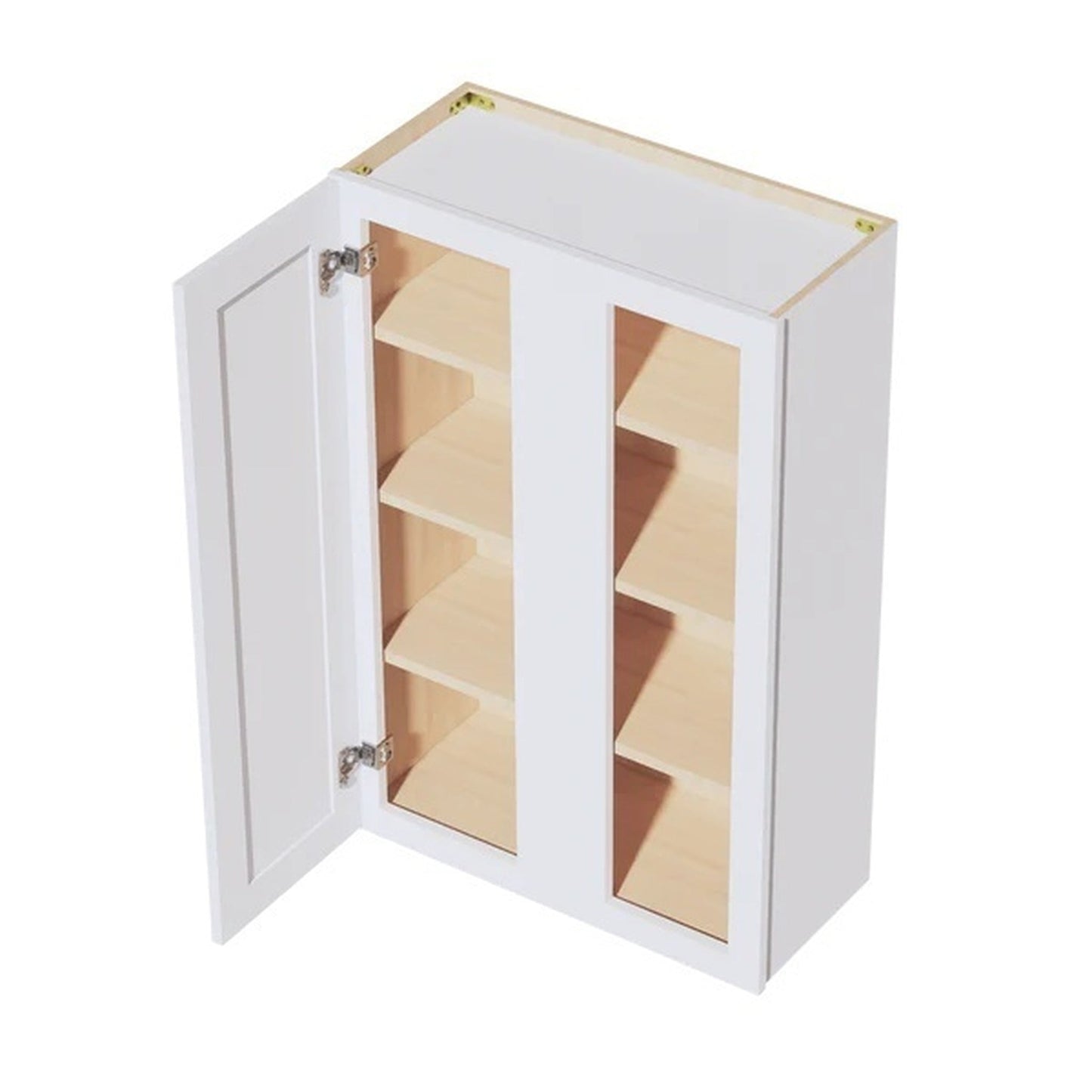 Shaker Corner Wall Cabinet 27" (WBC2742) · Ardelle - White - Interior