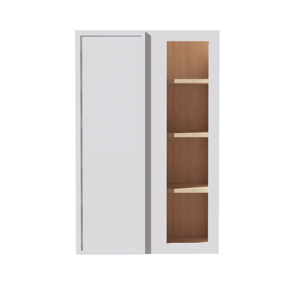 Slim Shaker Corner Wall Cabinet 27" (WBC2742) · Slim - Frost - Hero