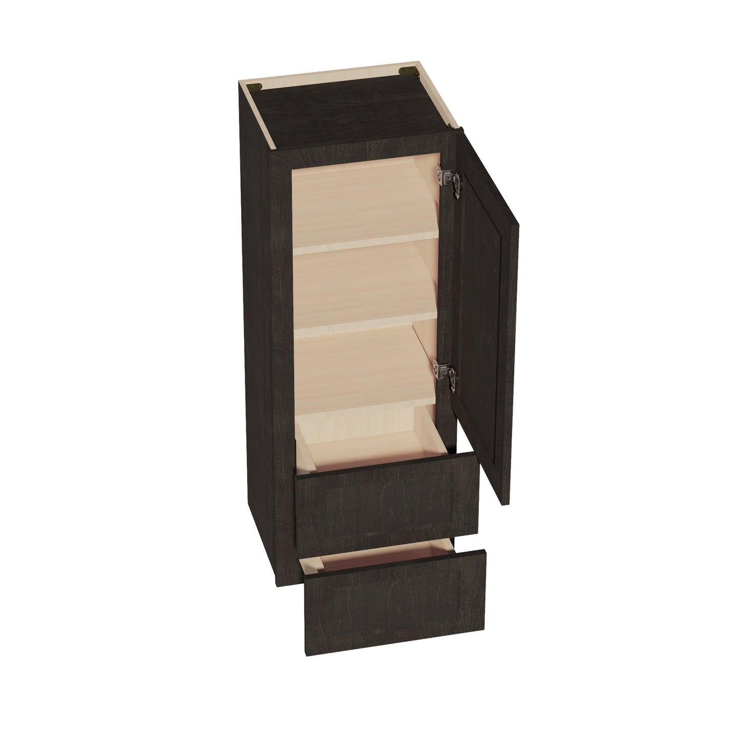 Quik Cabinets WD1848 Ardelle Charcoal - Interior