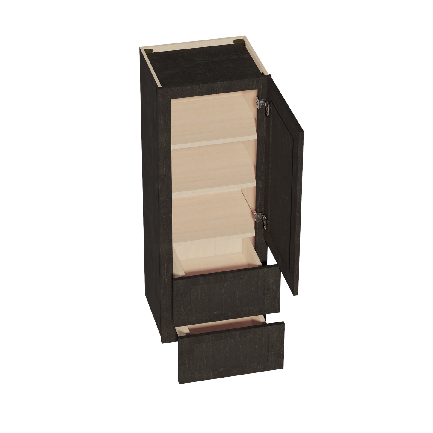Shaker Wall Cabinet 18" (WD1848) · Ardelle - Charcoal - Interior