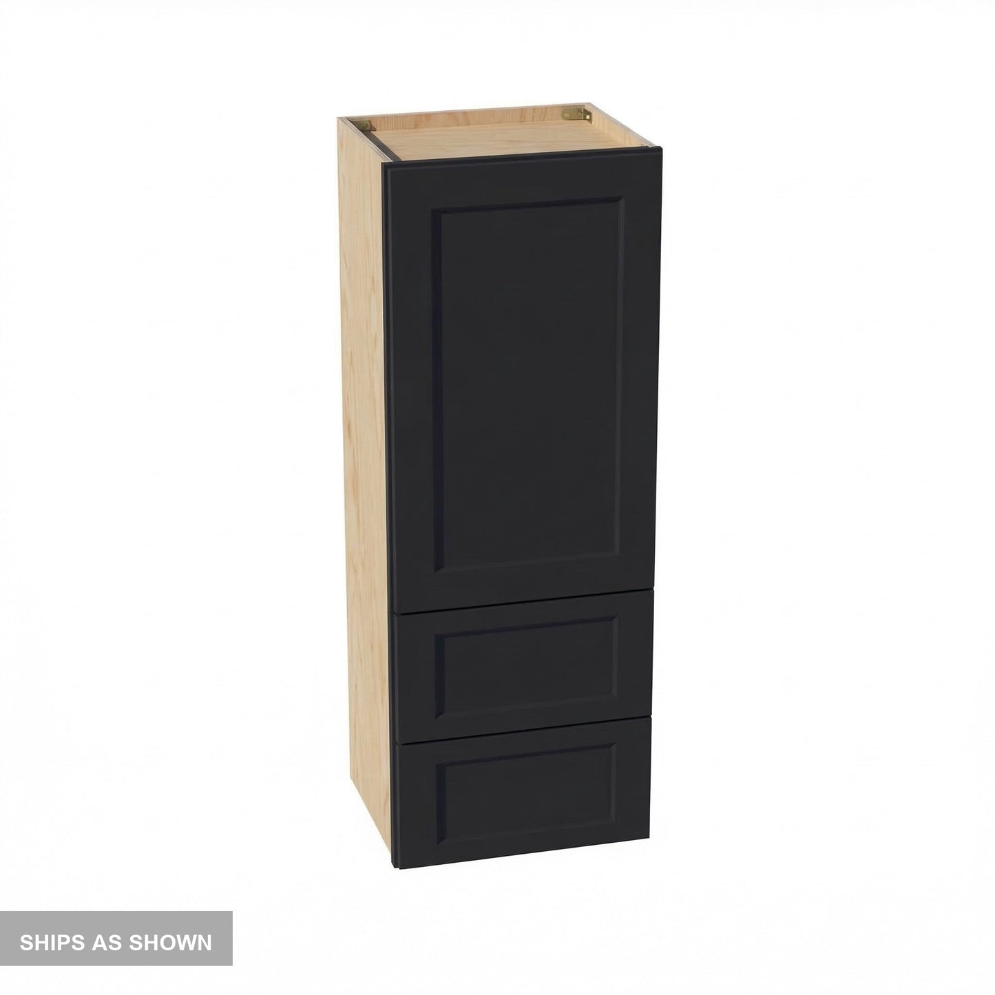 Shaker Wall Cabinet 18" (WD1848) · Ardelle - Ebony - Flat Pack