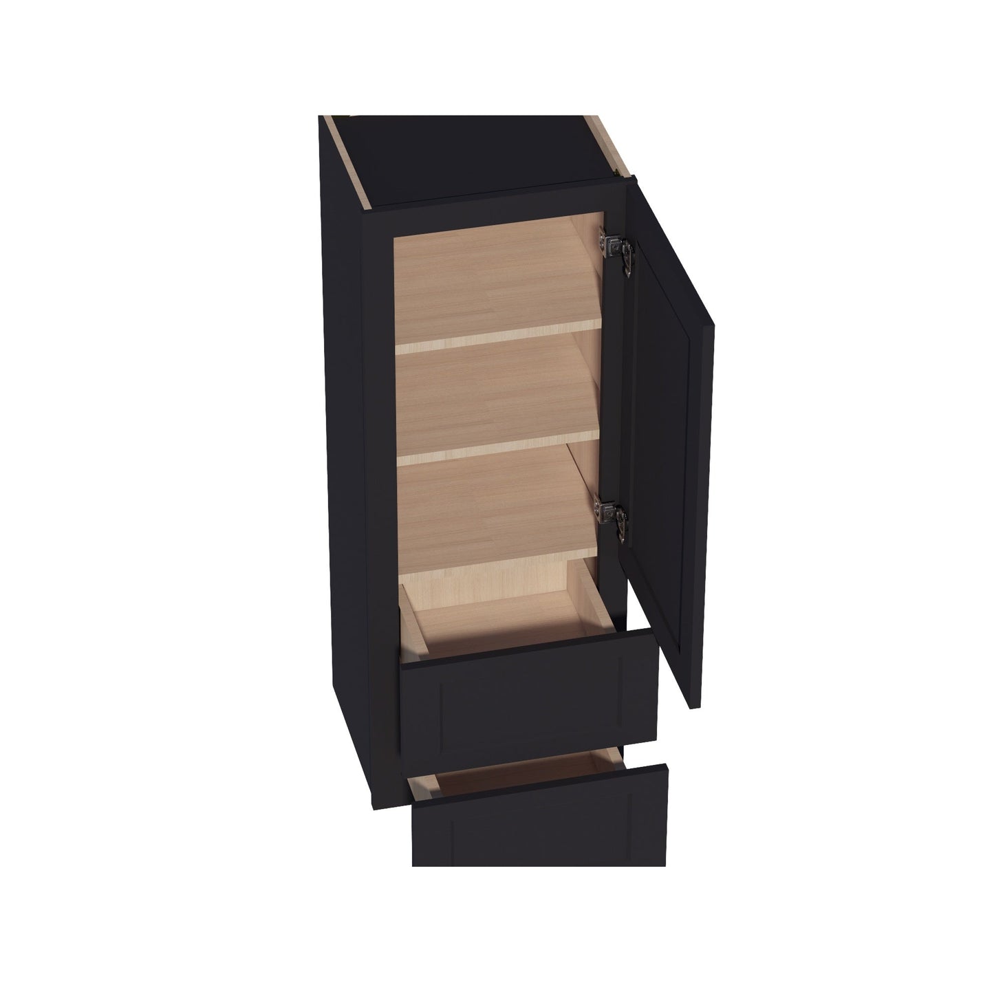 Quik Cabinets WD1848 Ardelle Ebony - Interior