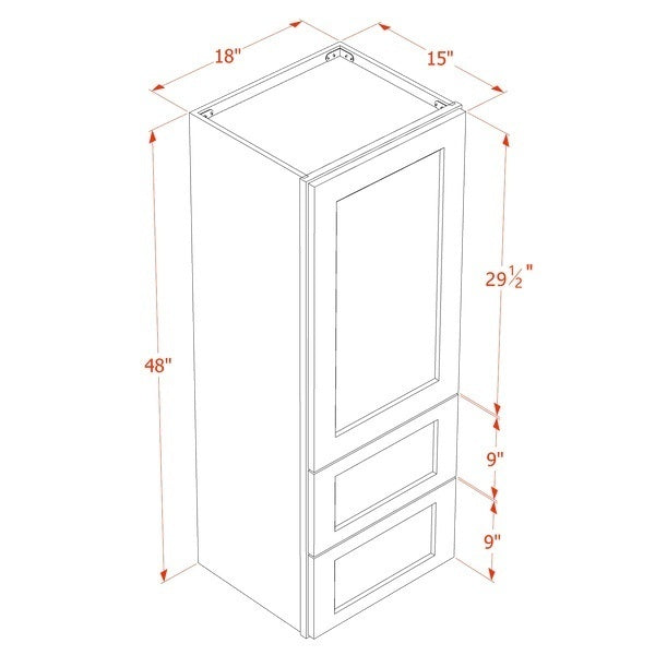 Shaker Wall Cabinet 18" (WD1848) · Tallis
