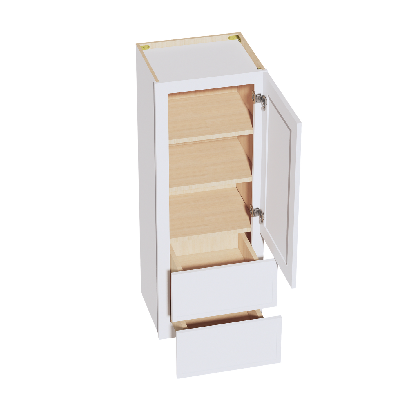 Slim Shaker Wall Cabinet 18" (WD1848) · Slim - Frost - Interior