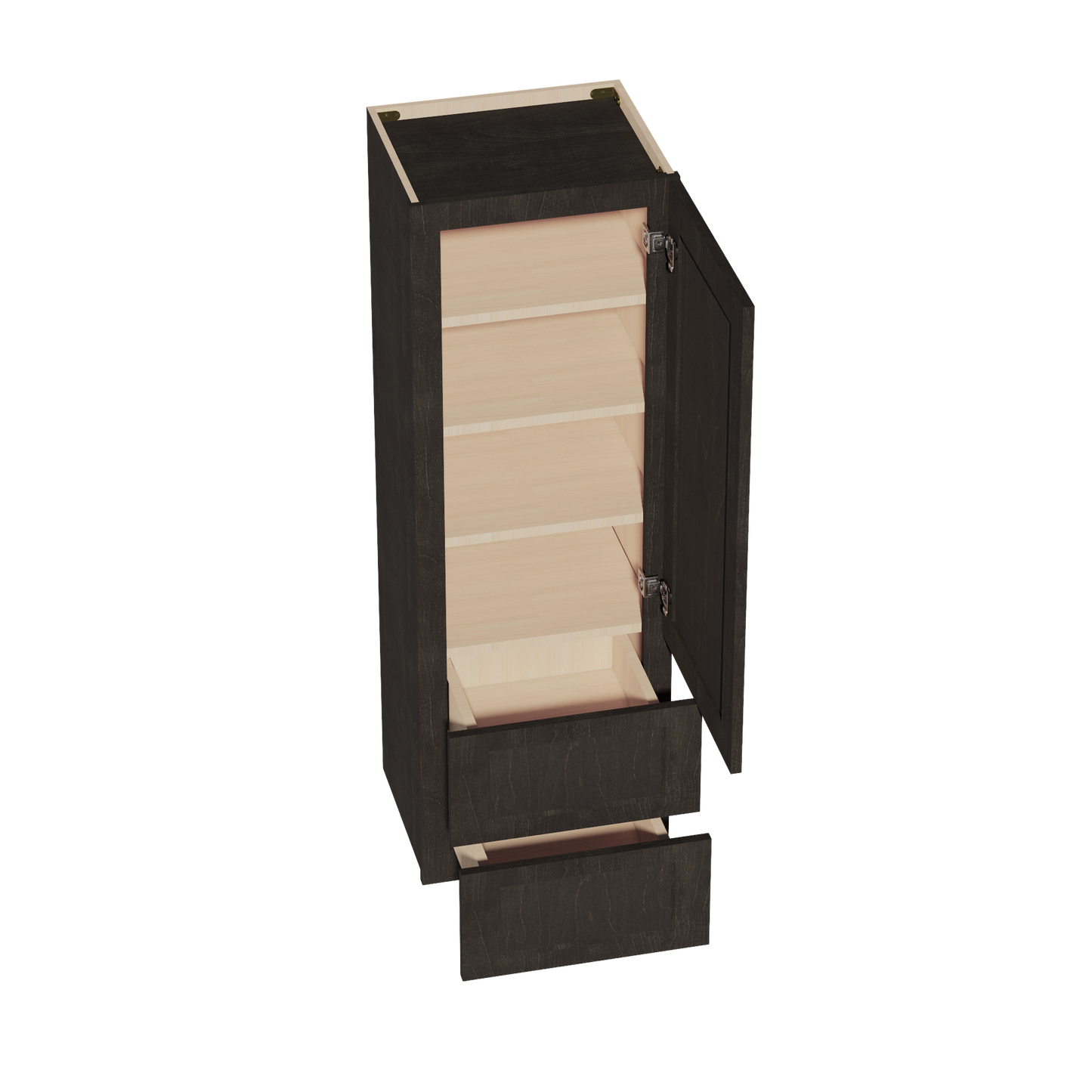 Shaker Wall Cabinet 18" (WD1854) · Ardelle - Charcoal - Interior