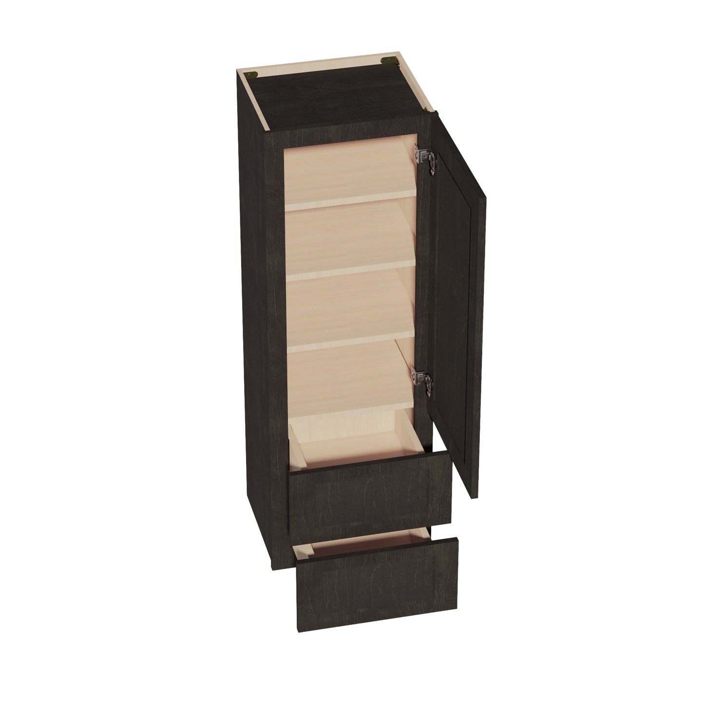 Quik Cabinets WD1854 Ardelle Charcoal - Interior