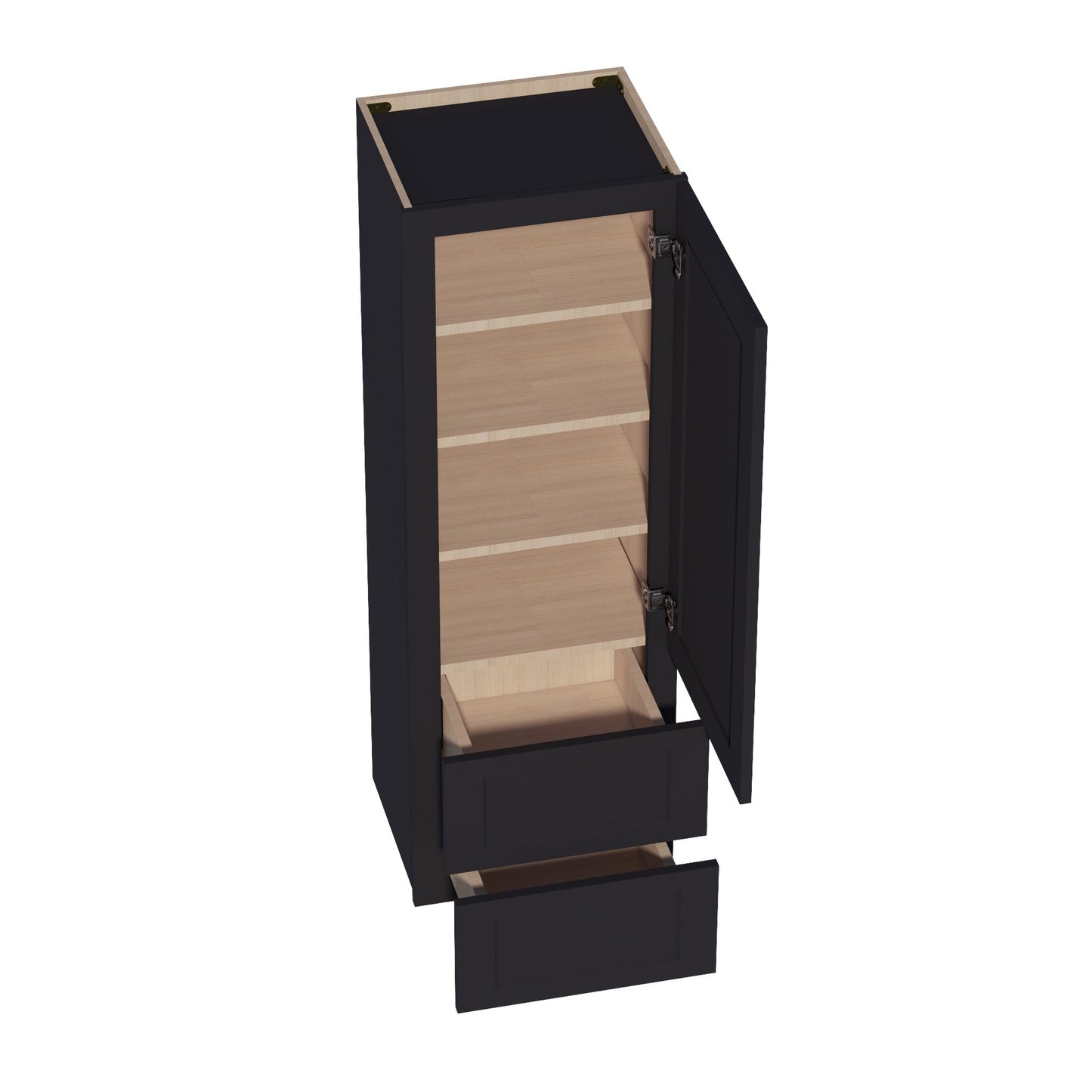 Quik Cabinets WD1854 Ardelle Ebony - Interior