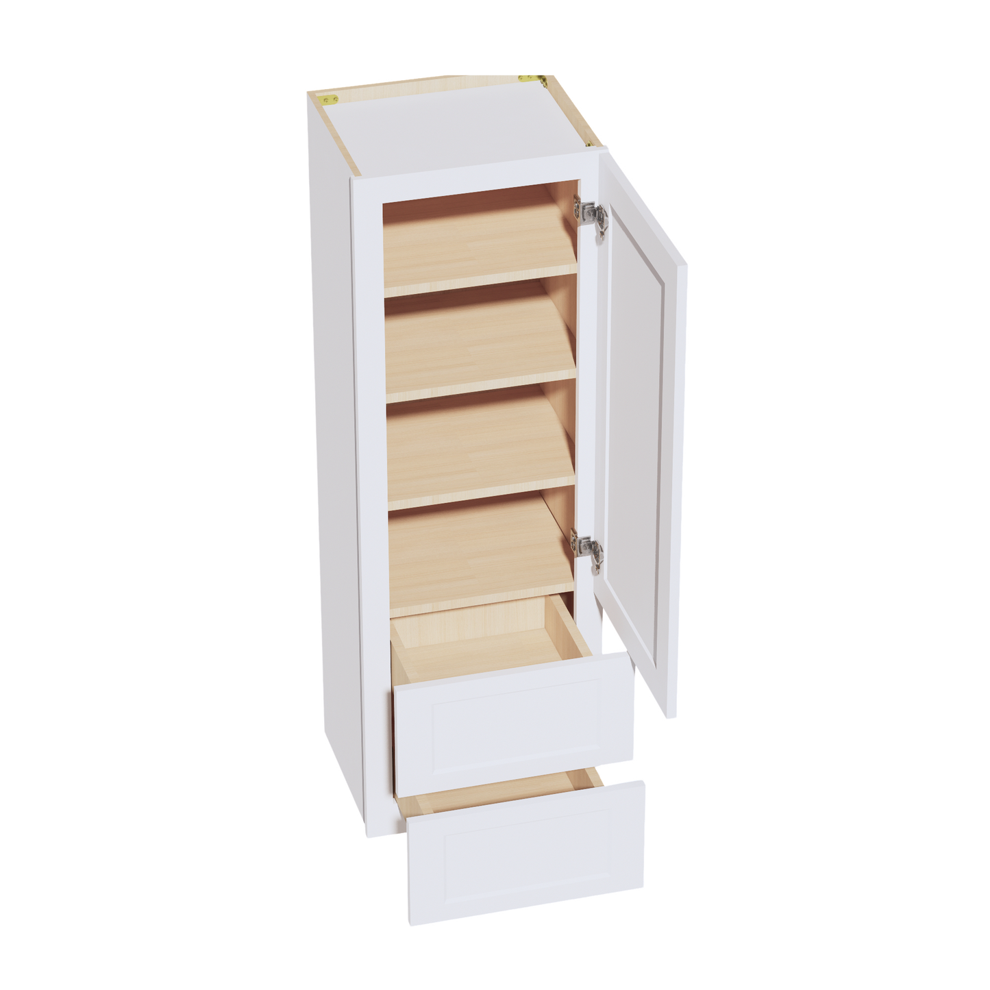 Shaker Wall Cabinet 18" (WD1854) · Ardelle - White - Interior
