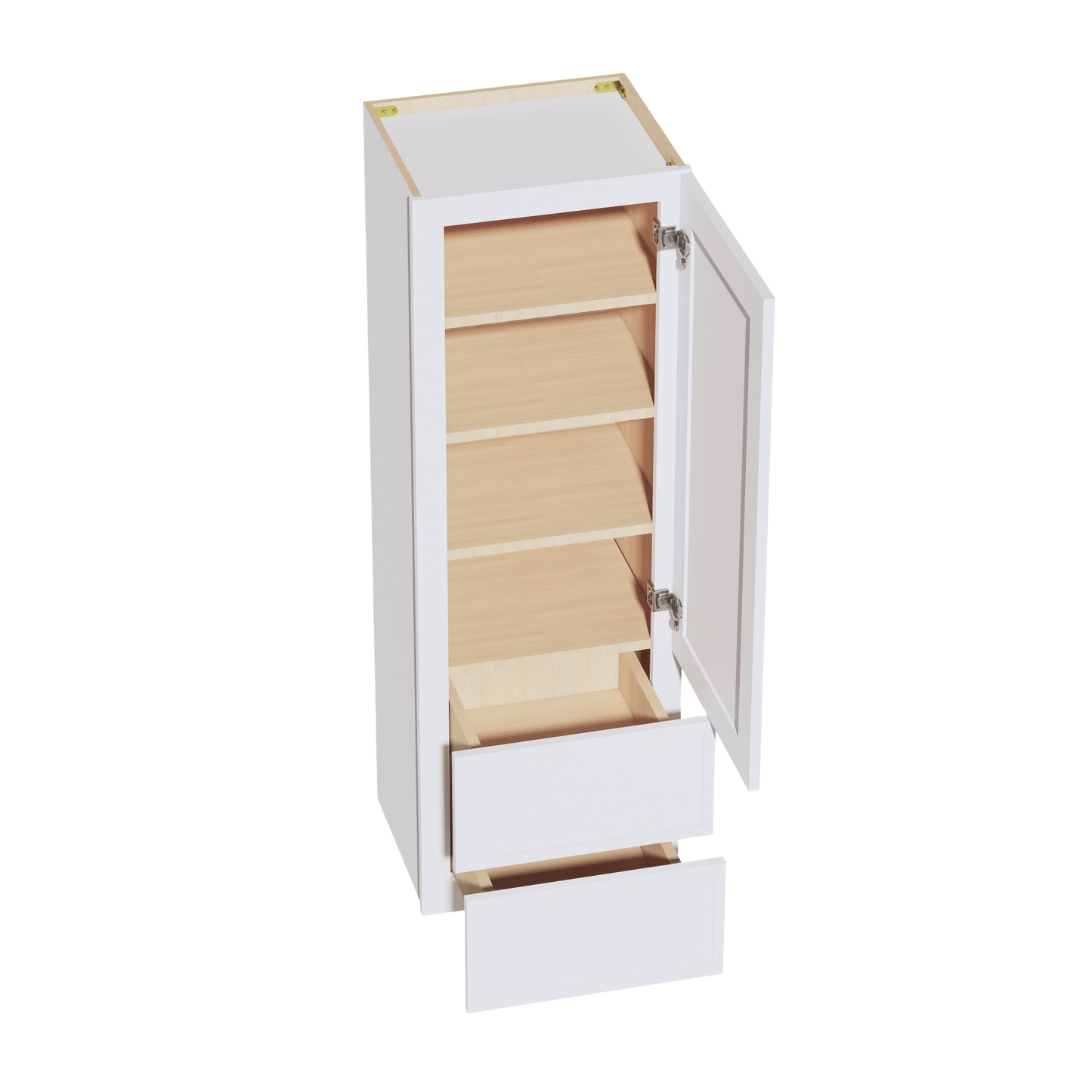 Slim Shaker Wall Cabinet 18" (WD1854) · Slim - Frost - Interior