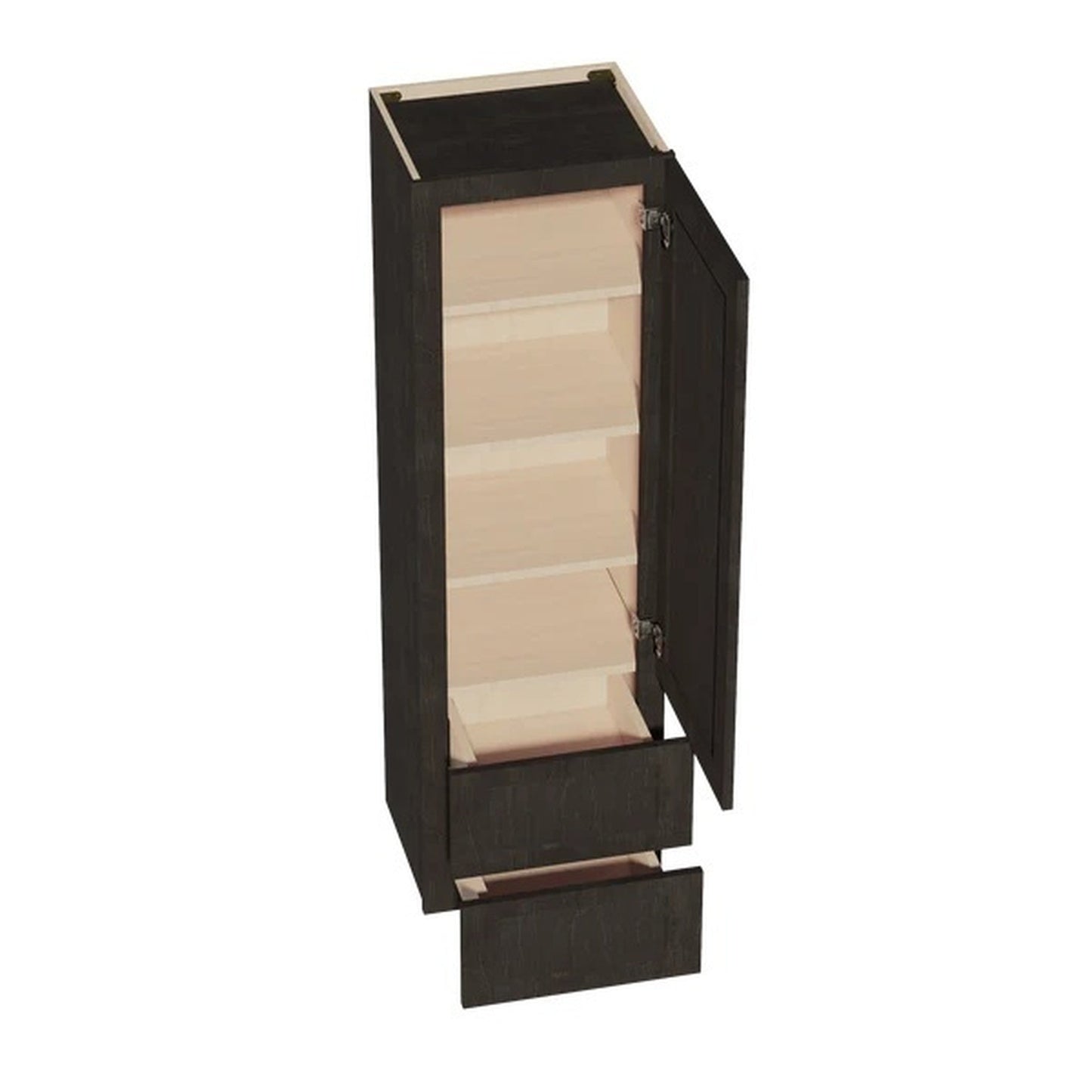 Quik Cabinets WD1860 Ardelle Charcoal - Interior