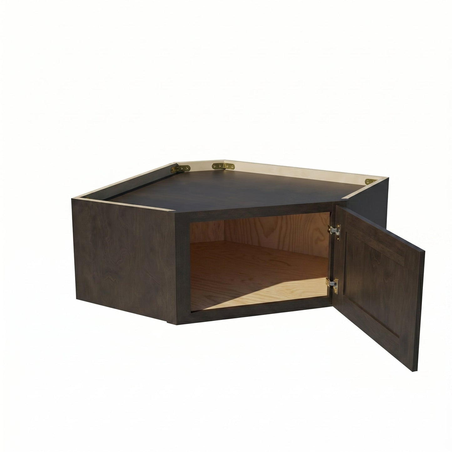 Shaker Corner Wall Cabinet 24" (WDC2412) · Ardelle - Charcoal - Interior