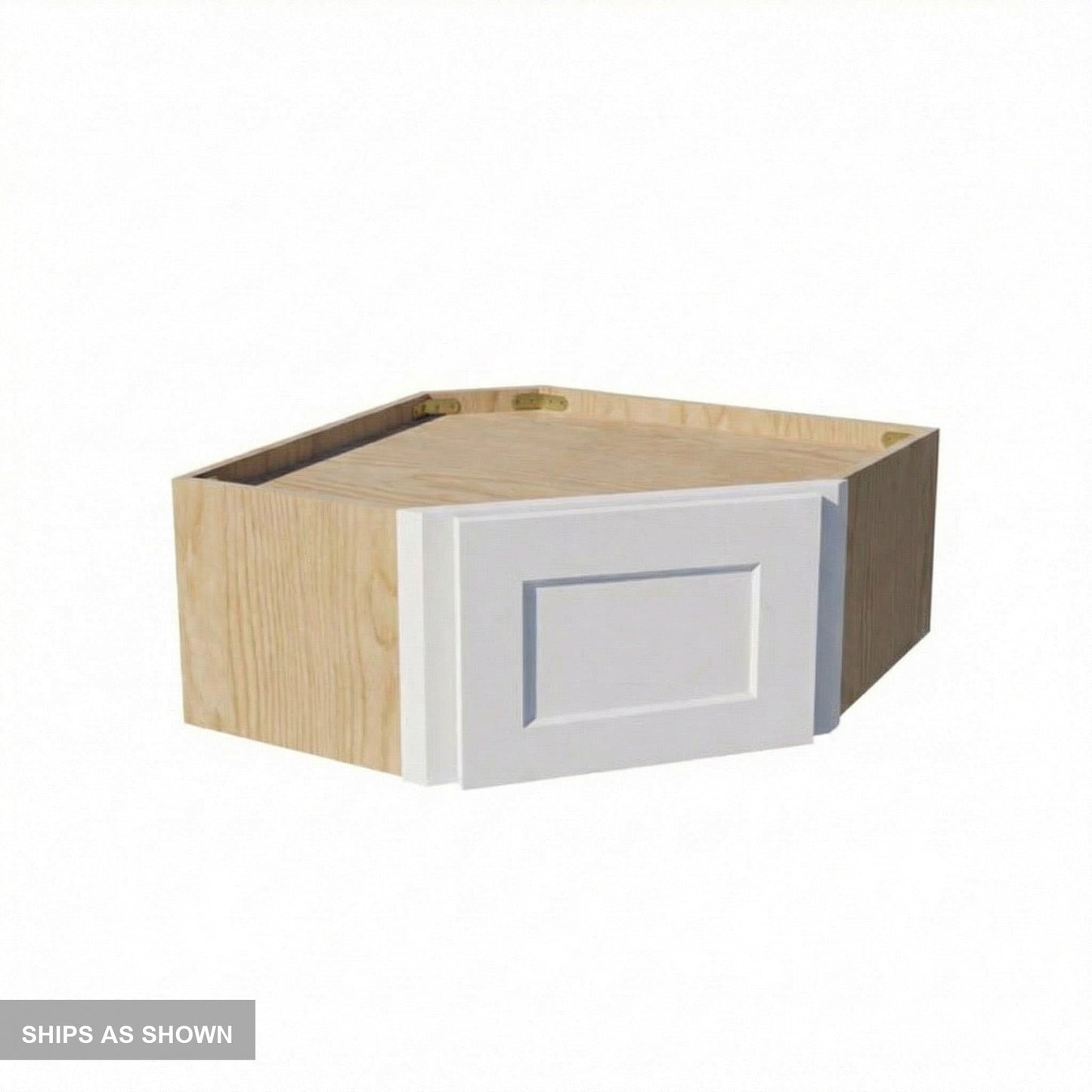 Shaker Corner Wall Cabinet 24" (WDC2412) · Ardelle - White - Flat Pack