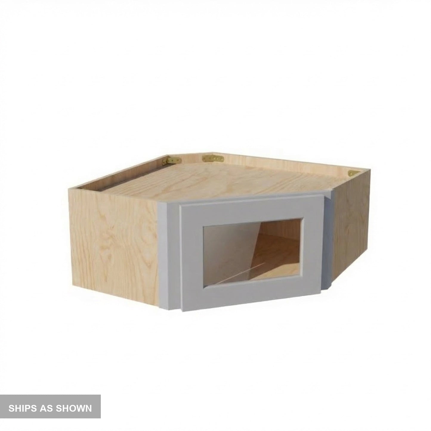 Shaker Corner Wall Cabinet 24" (WDC2412GD) · Ardelle - Ash - Flat Pack