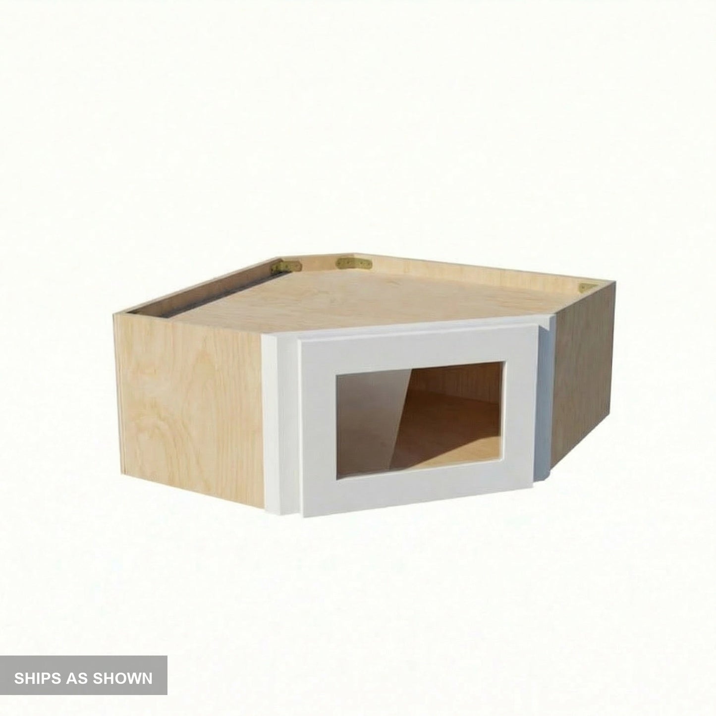 Shaker Corner Wall Cabinet 24" (WDC2412GD) · Ardelle - White - Flat Pack