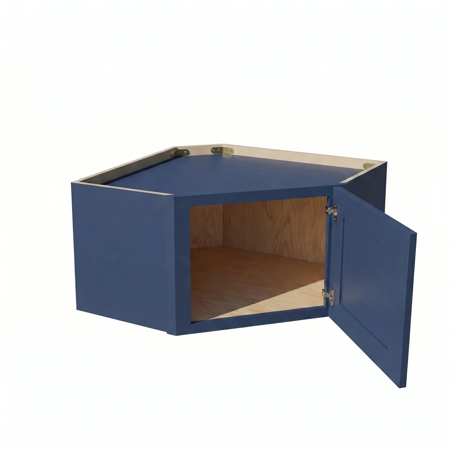 Shaker Corner Wall Cabinet 24" (WDC2415) · Ardelle - Blue - Interior