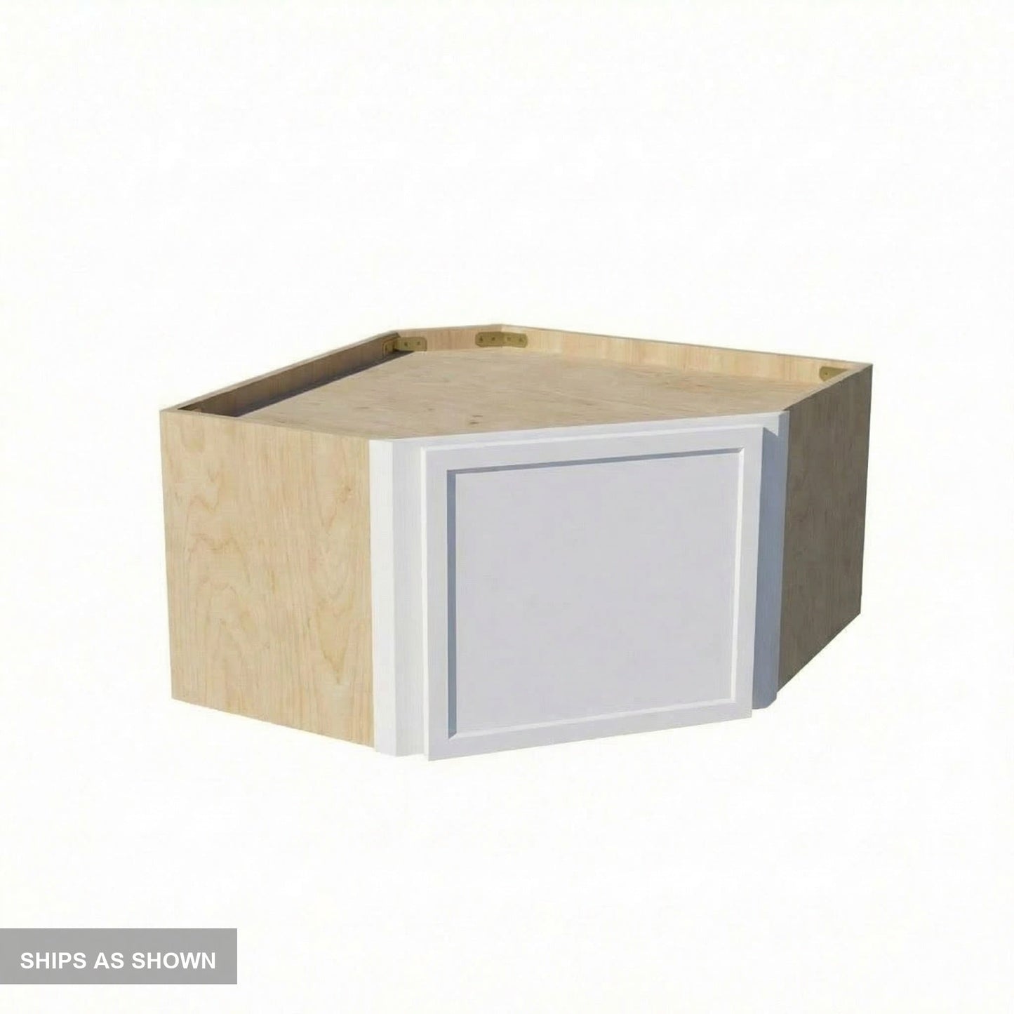 Slim Shaker Corner Wall Cabinet 24" (WDC2415) · Slim - Frost - Flat Pack