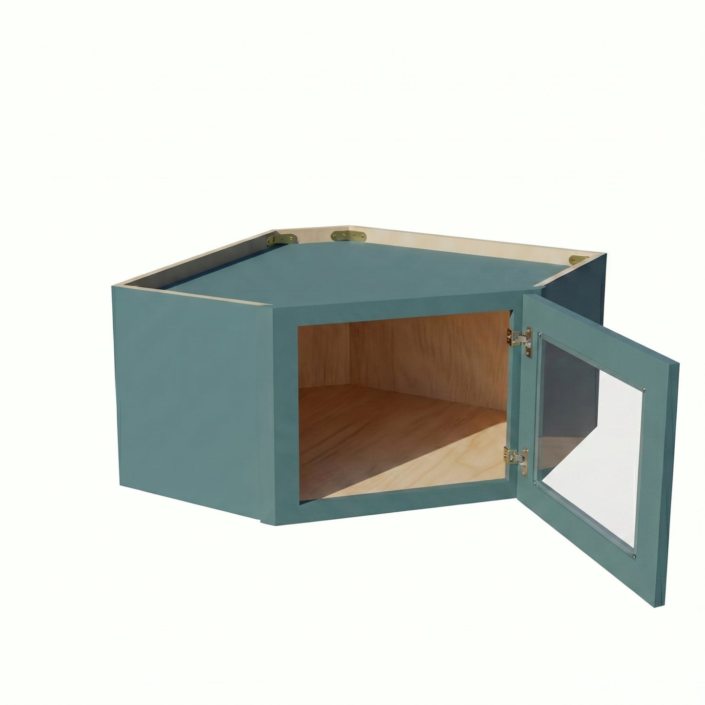 Shaker Corner Wall Cabinet 24" (WDC2415GD) · Tallis - Fairy Green - Interior