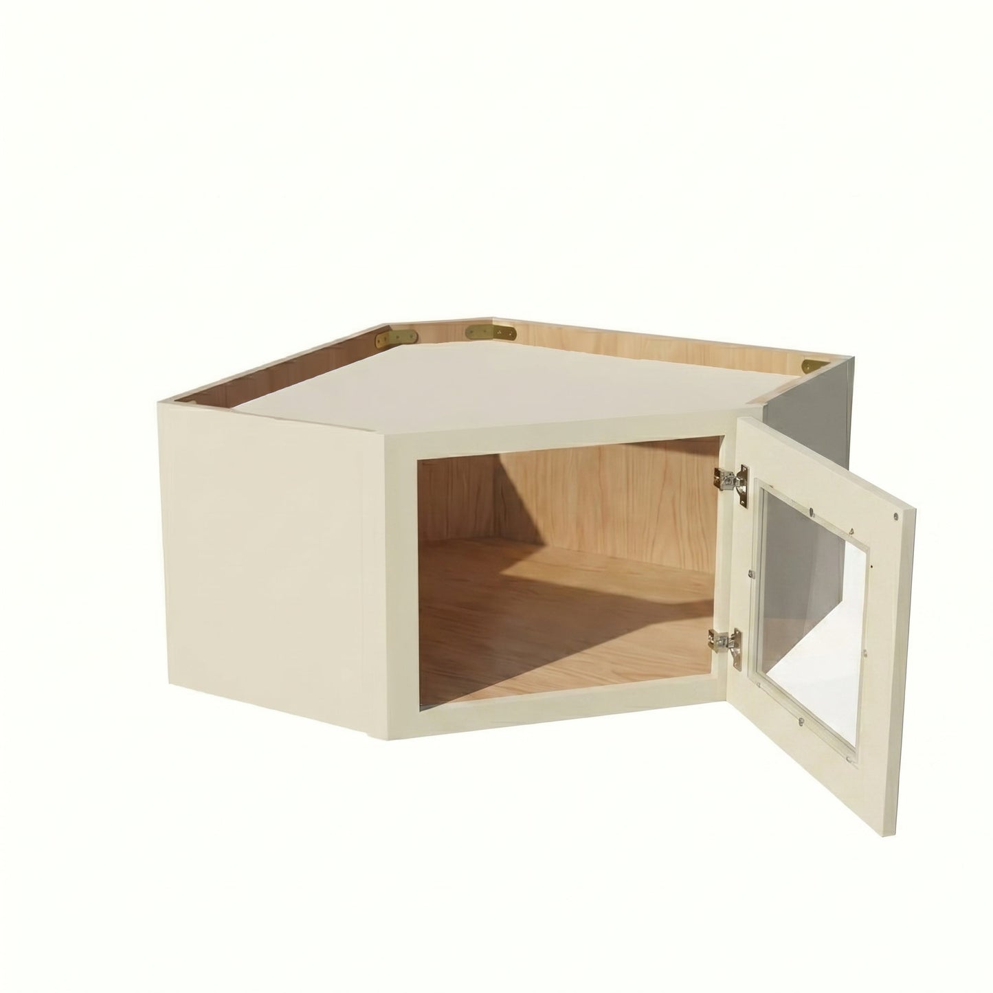 Shaker Corner Wall Cabinet 24" (WDC2415GD) · Tallis - Swan White - Interior
