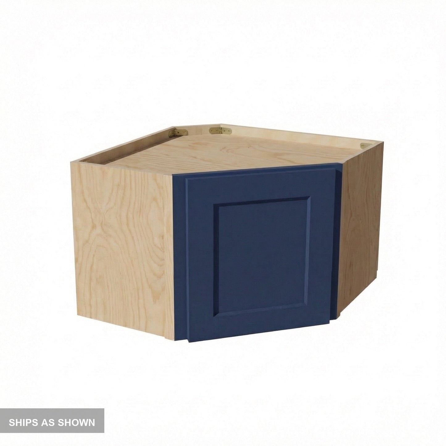 Shaker Corner Wall Cabinet 24" (WDC2418) · Ardelle - Blue - Flat Pack