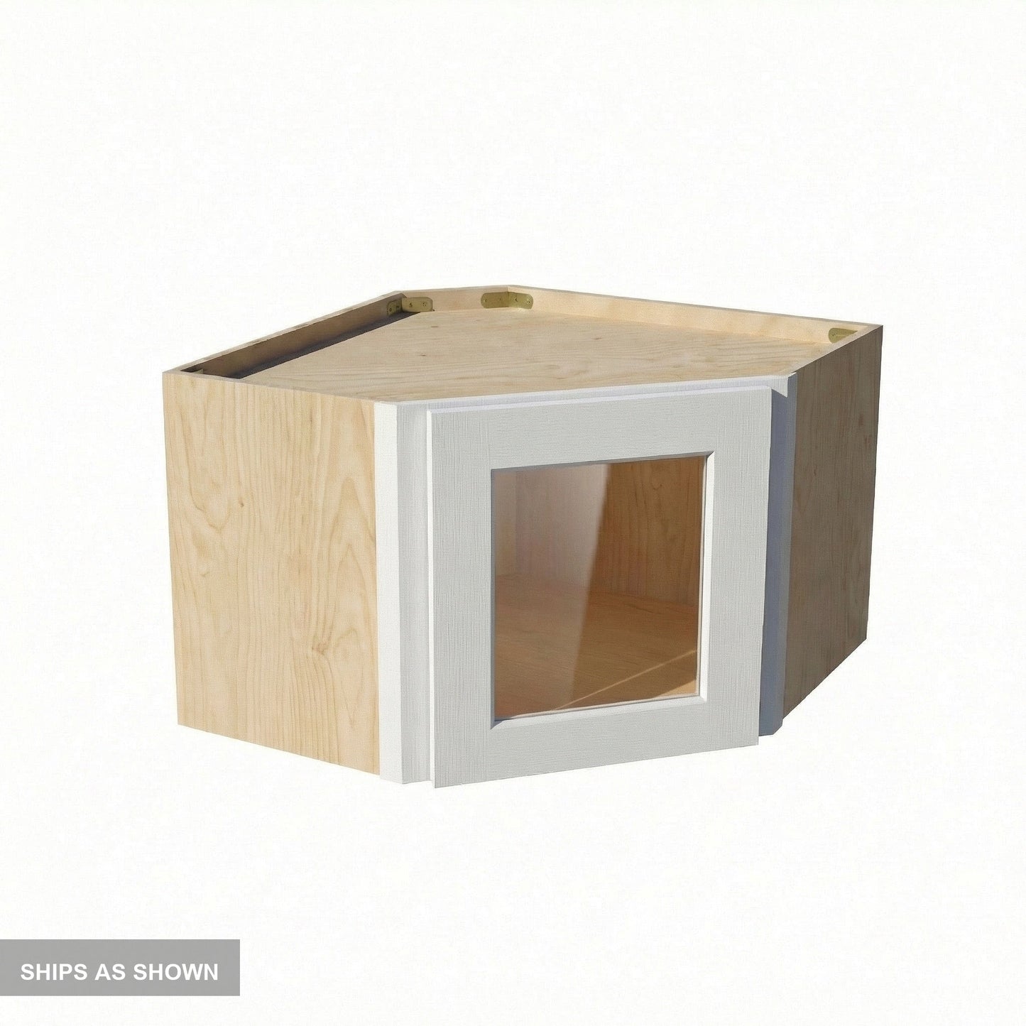 Shaker Corner Wall Cabinet 24" (WDC2418GD) · Ardelle - White - Flat Pack