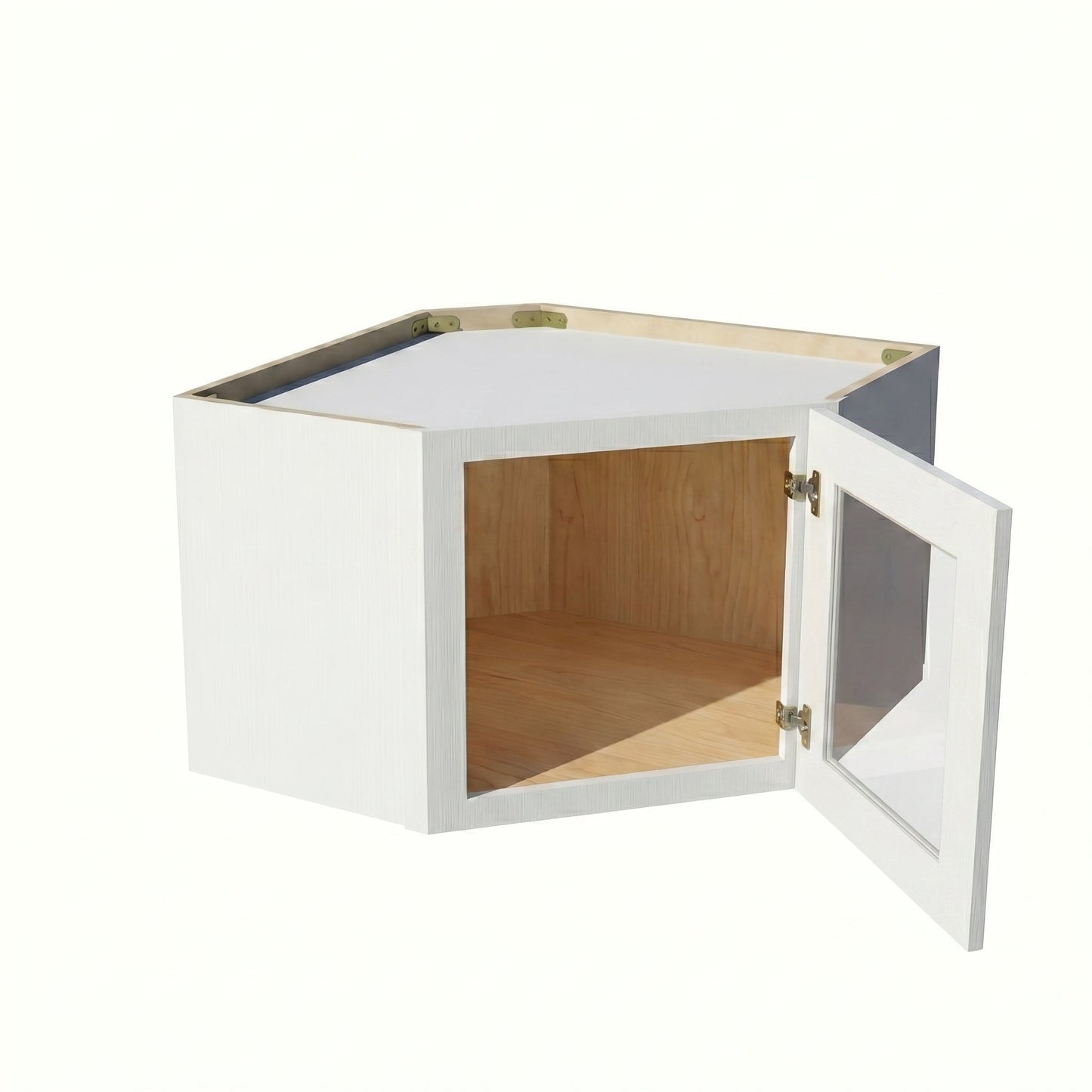 Shaker Corner Wall Cabinet 24" (WDC2418GD) · Ardelle - White - Interior