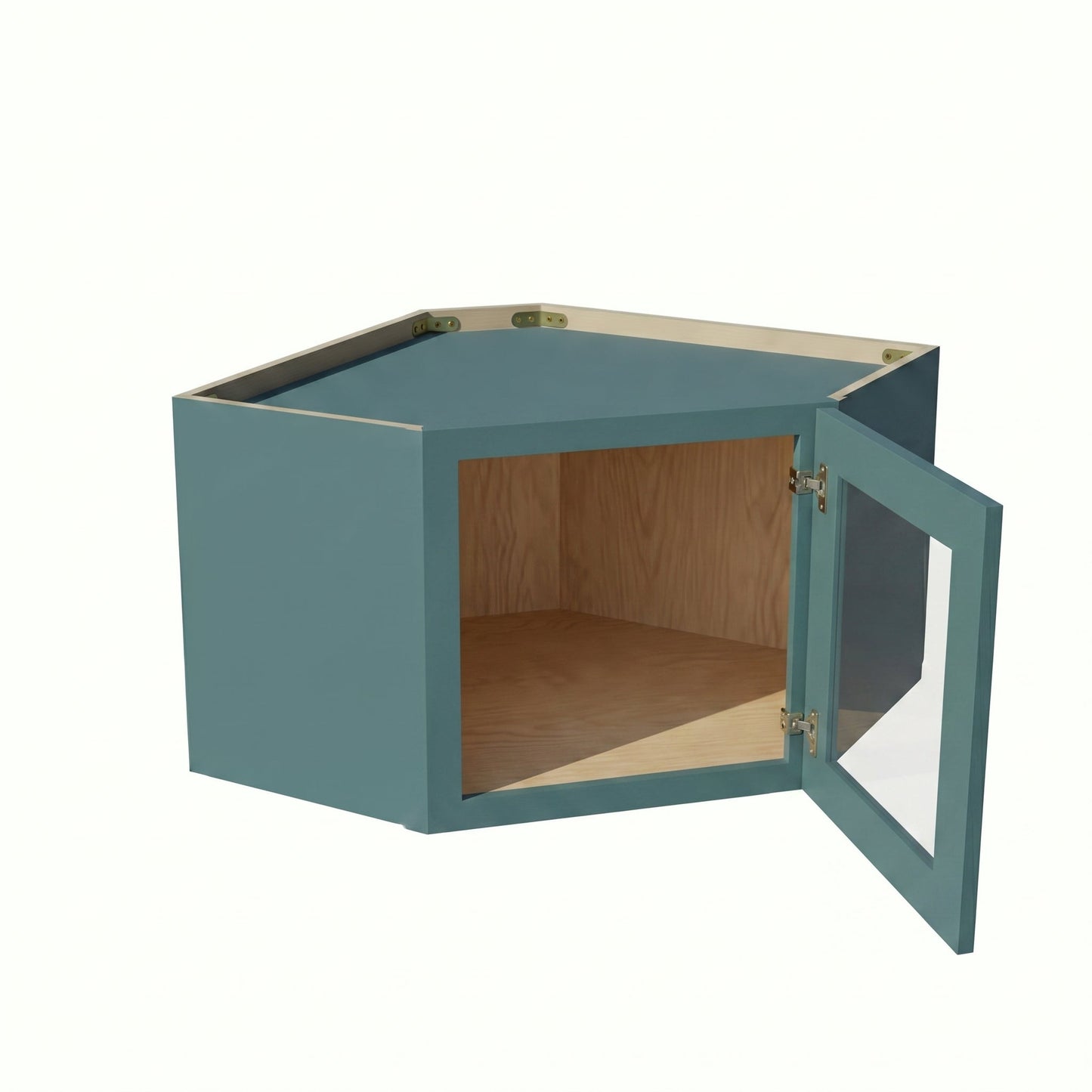 Shaker Corner Wall Cabinet 24" (WDC2418GD) · Tallis - Fairy Green - Interior