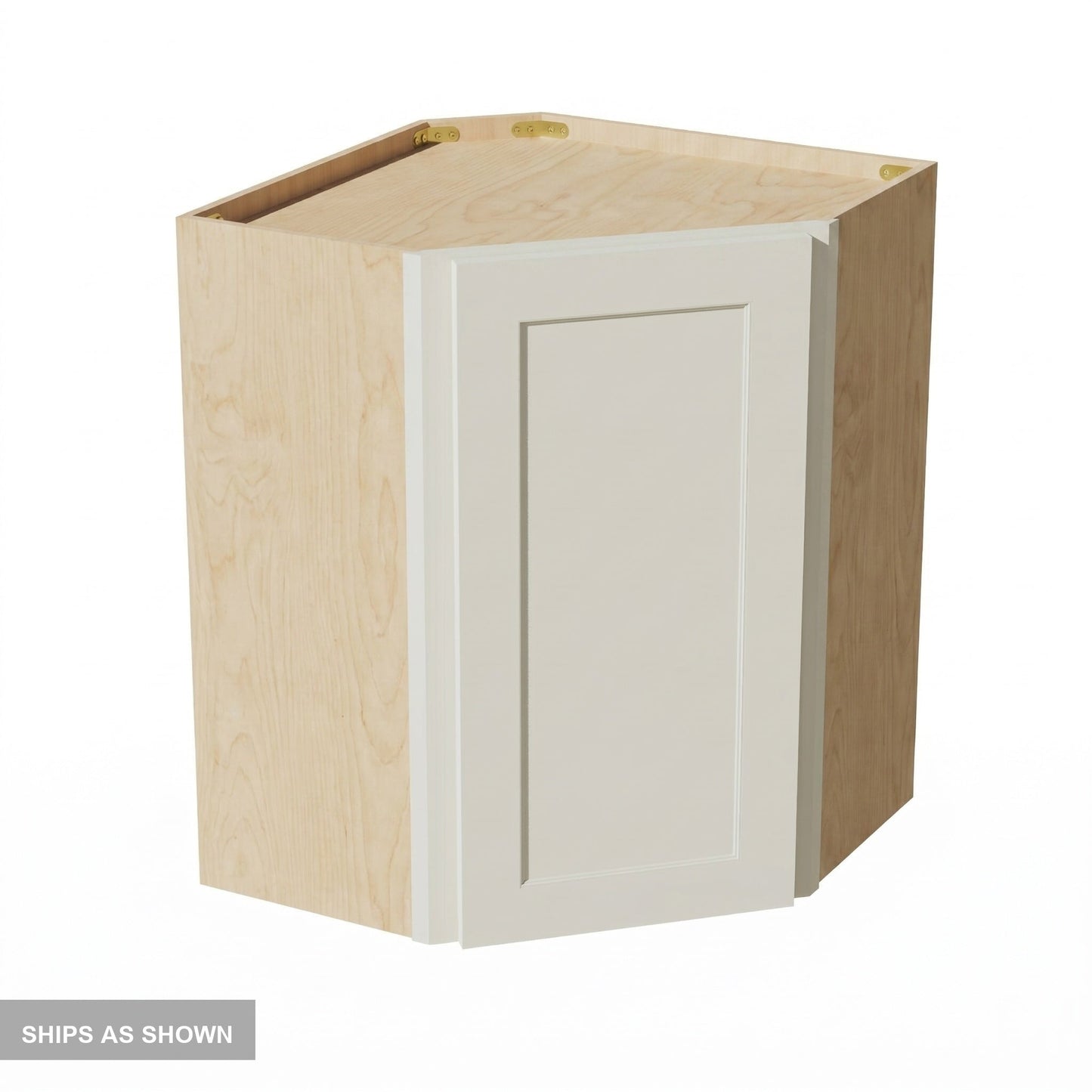 Shaker Corner Wall Cabinet 24" (WDC2430) · Tallis - Swan White - Flat Pack