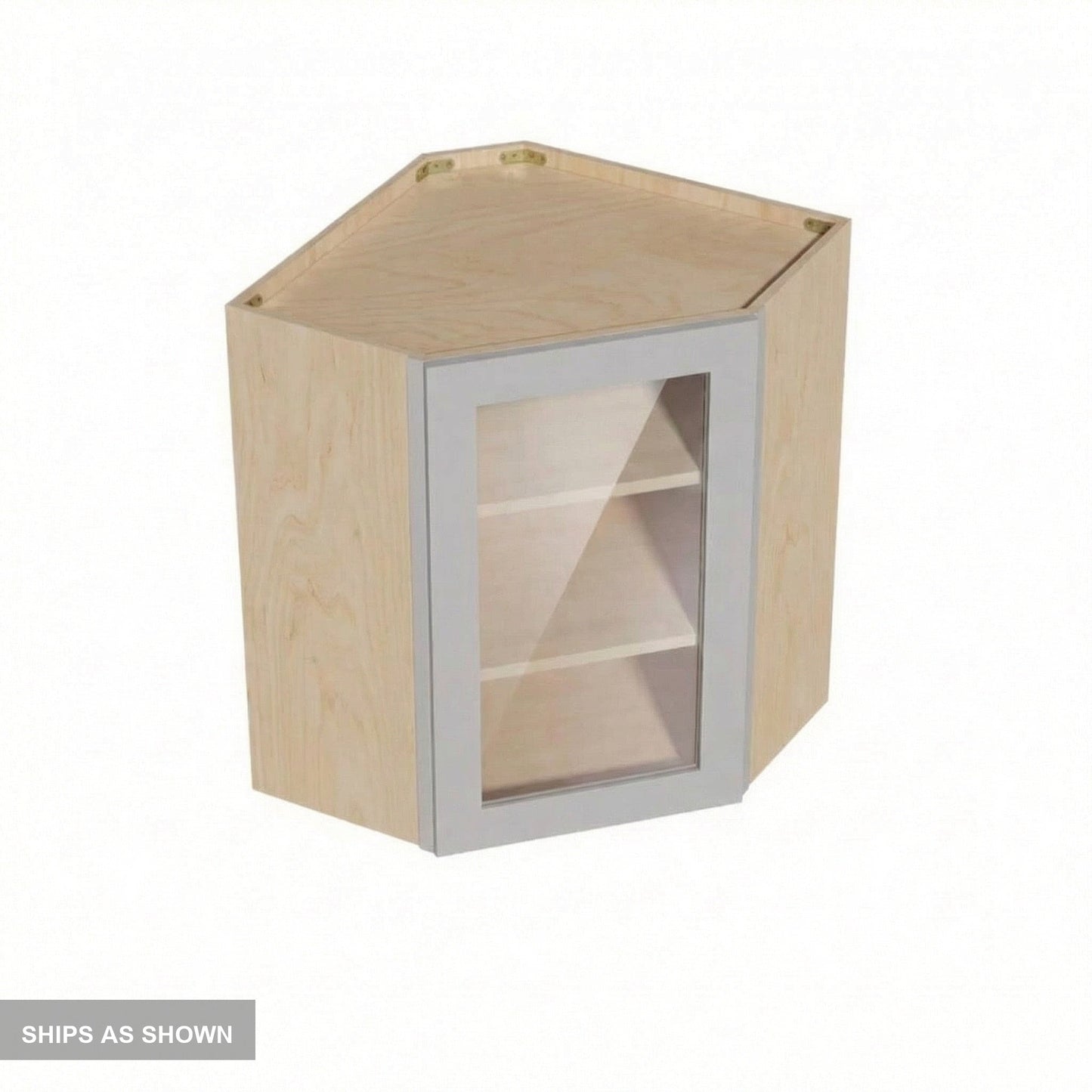Shaker Corner Wall Cabinet 24" (WDC2430GD) · Ardelle - Ash - Flat Pack