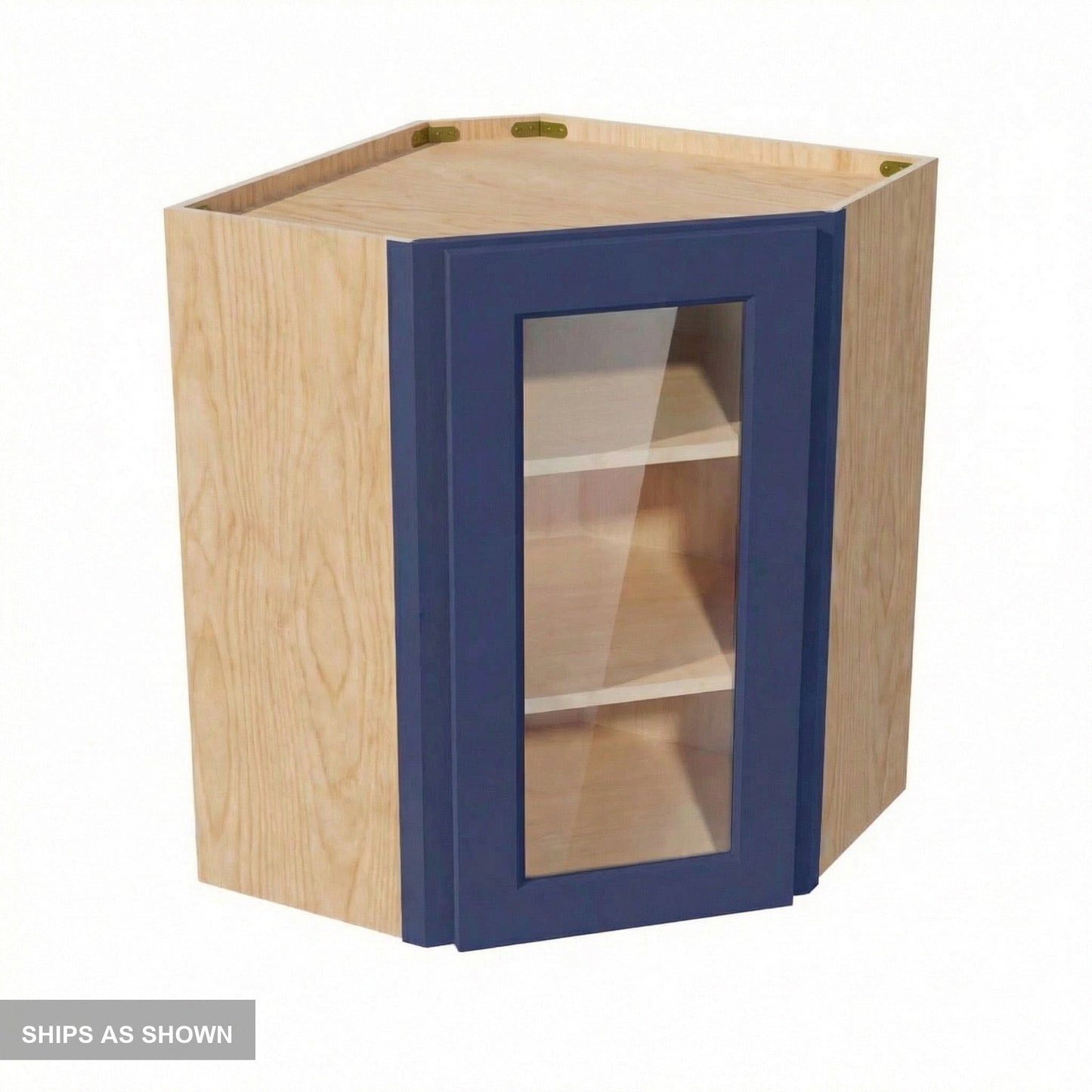 Shaker Corner Wall Cabinet 24" (WDC2430GD) · Ardelle - Blue - Flat Pack