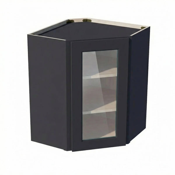 Shaker Corner Wall Cabinet 24" (WDC2430GD) · Ardelle - Ebony - Hero