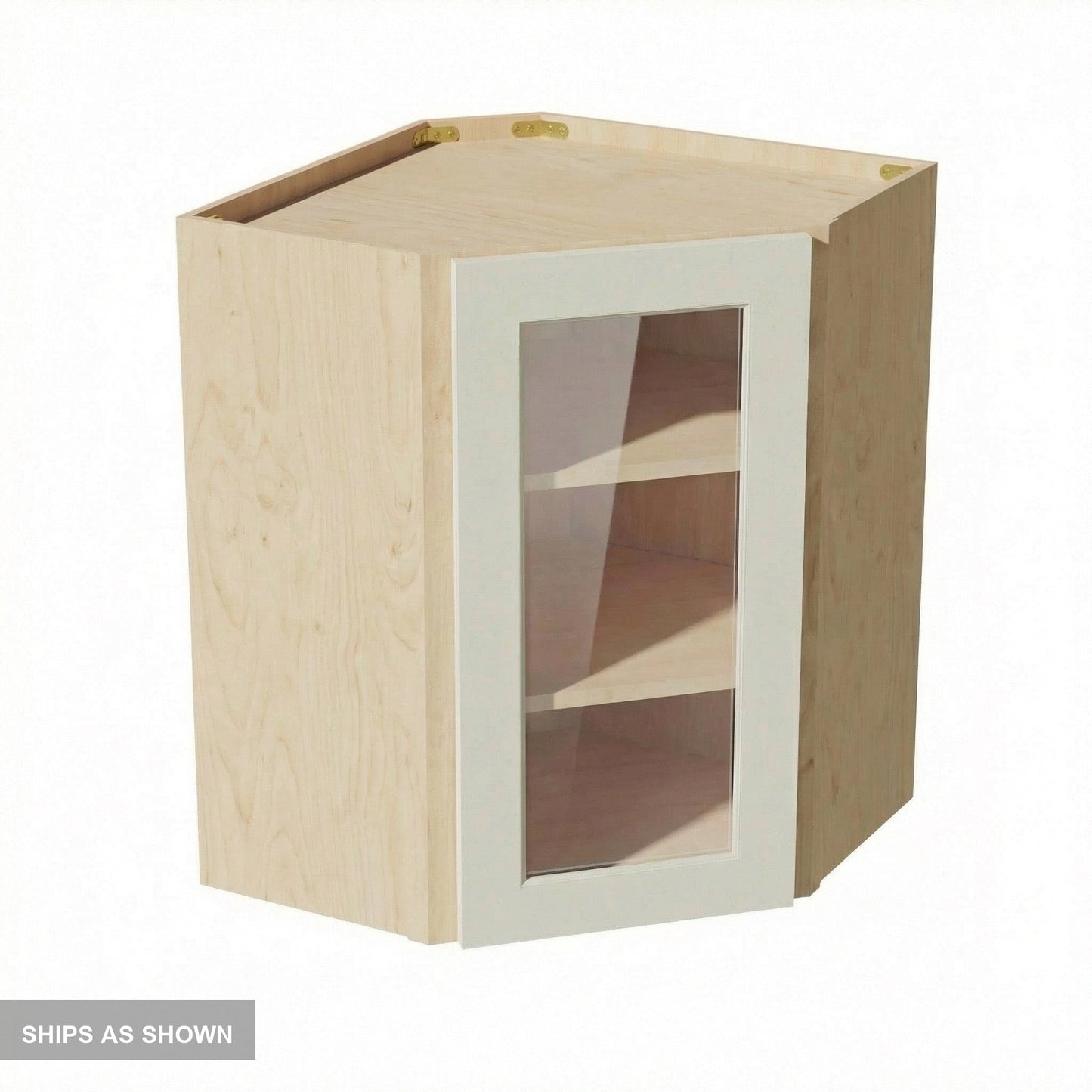Shaker Corner Wall Cabinet 24" (WDC2430GD) · Tallis - Swan White - Flat Pack