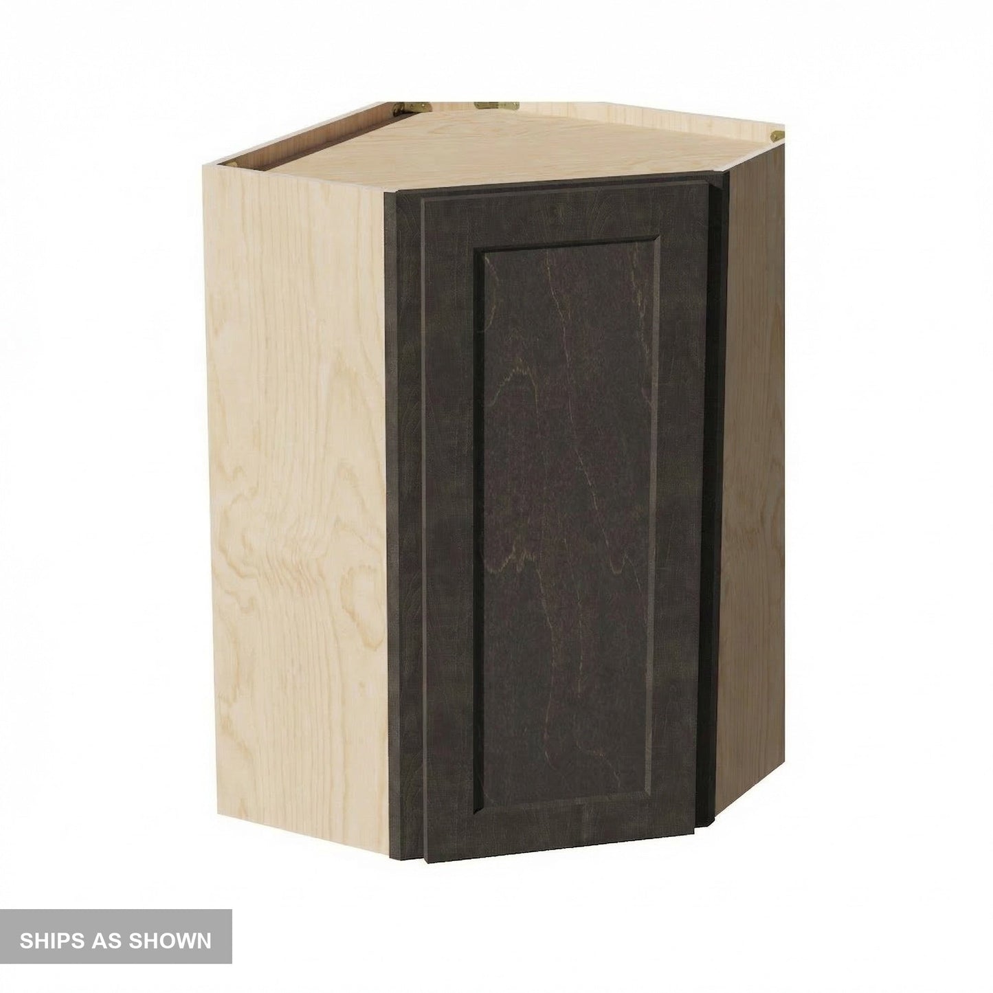 Shaker Corner Wall Cabinet 24" (WDC2436) · Ardelle - Charcoal - Flat Pack