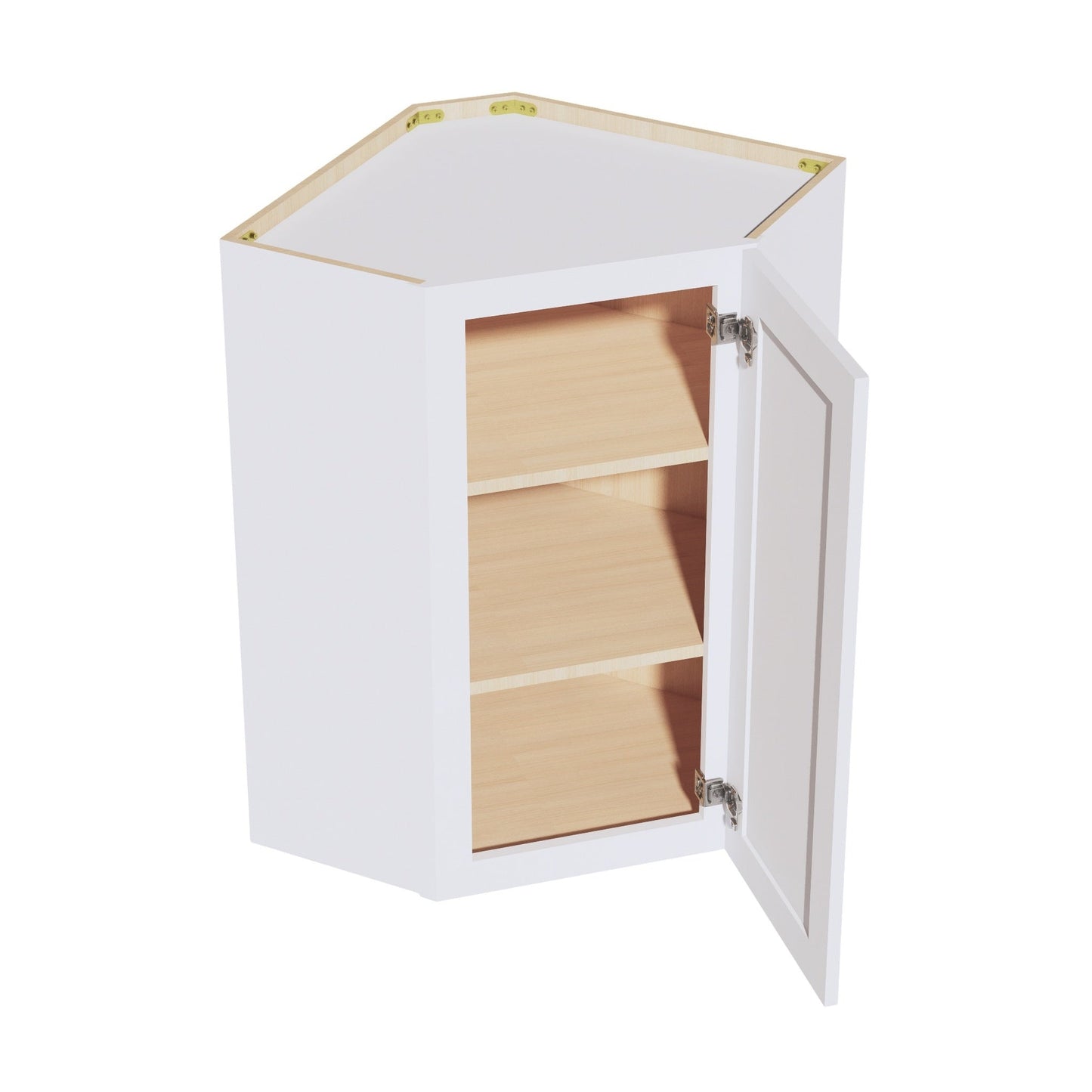 Shaker Corner Wall Cabinet 24" (WDC2436) · Ardelle - White - Interior